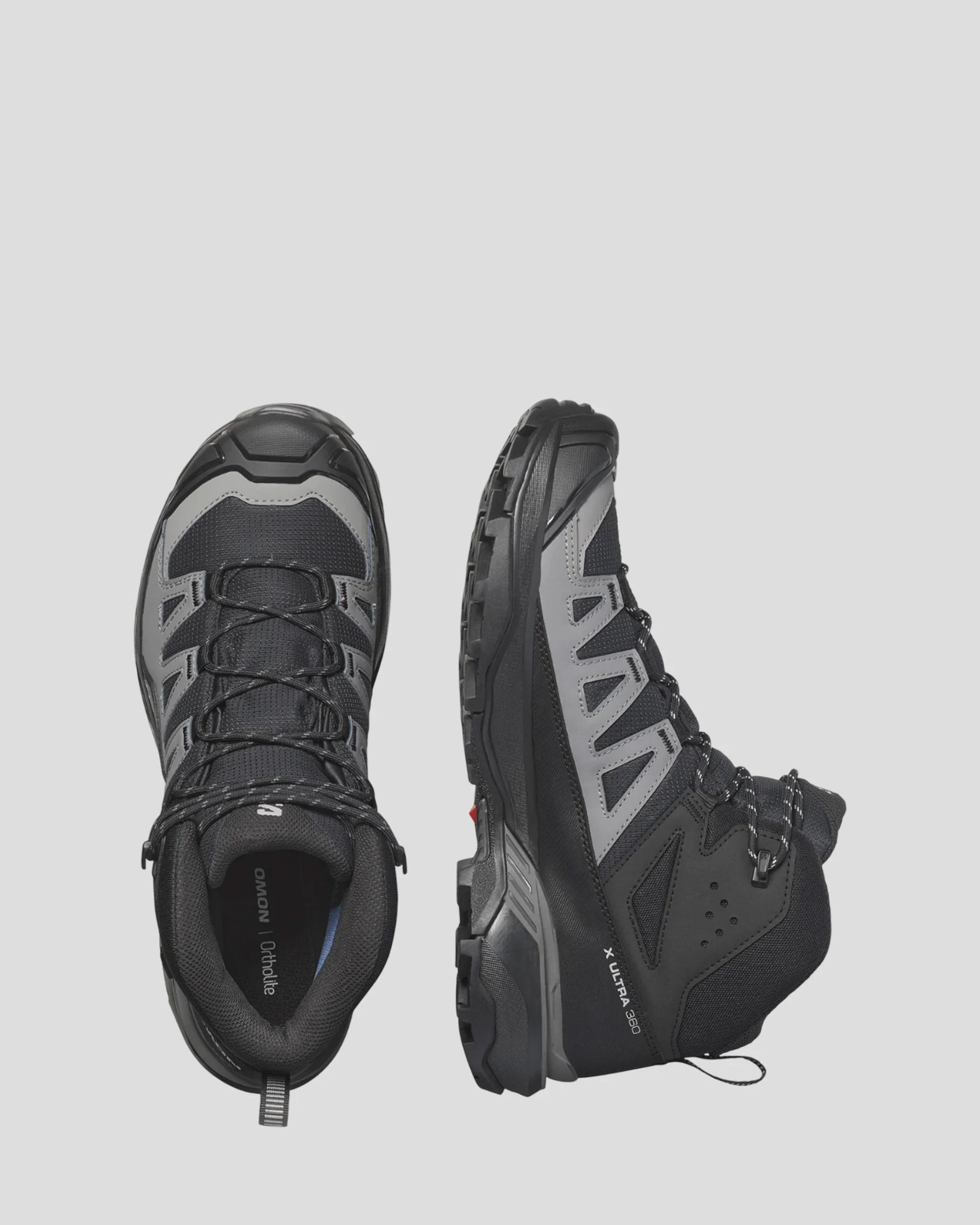 Men's Salomon X Ultra 360 Mid GTX Hiking Boots - Black/Magnet/Pewter - Image 4