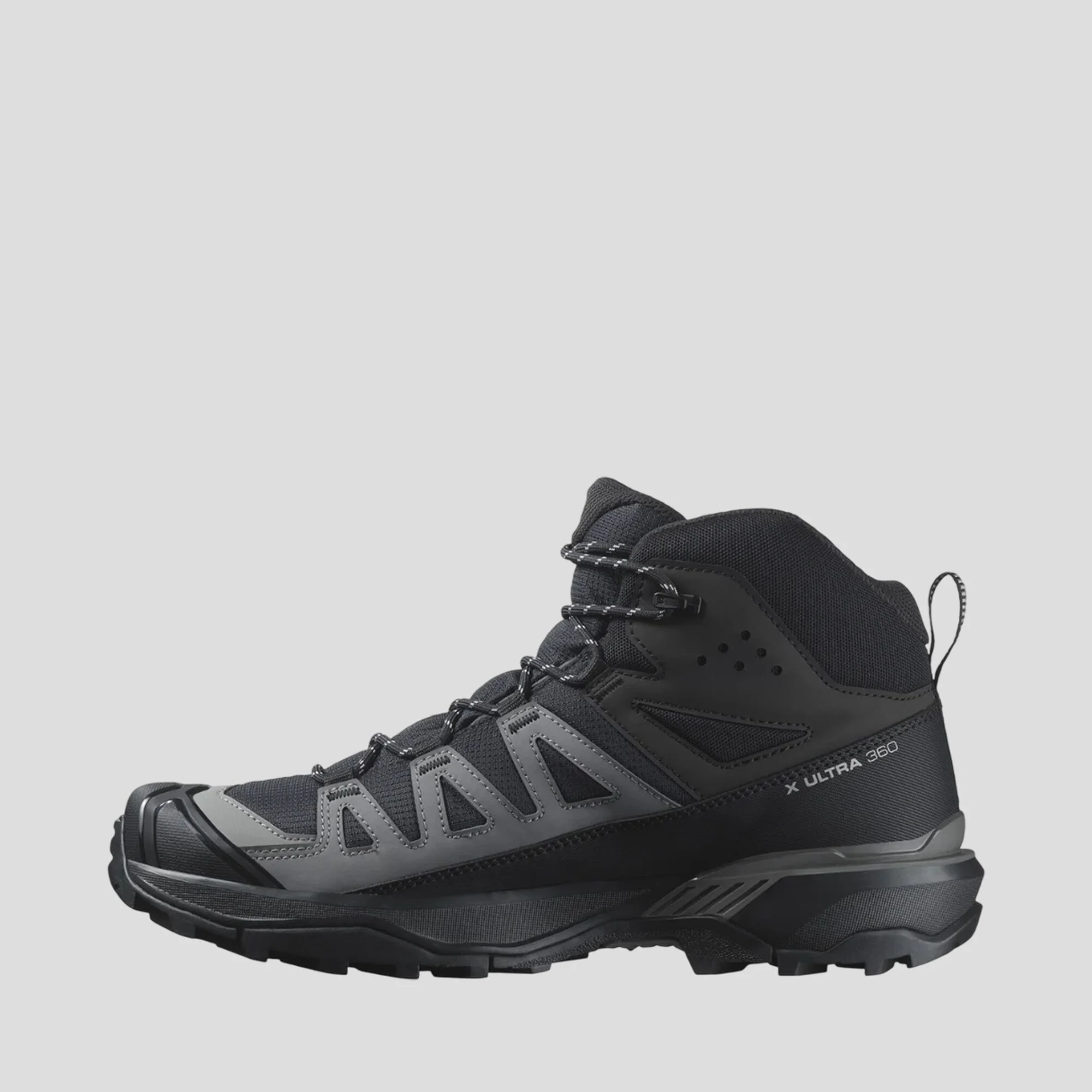 Men's Salomon X Ultra 360 Mid GTX Hiking Boots - Black/Magnet/Pewter - Image 9