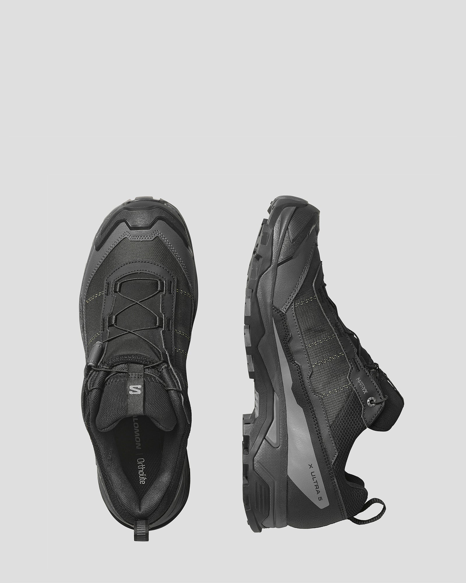 Men's Salomon X Ultra 5 GTX Hiking Shoes - Black/Asphalt/Castlerock - Image 6
