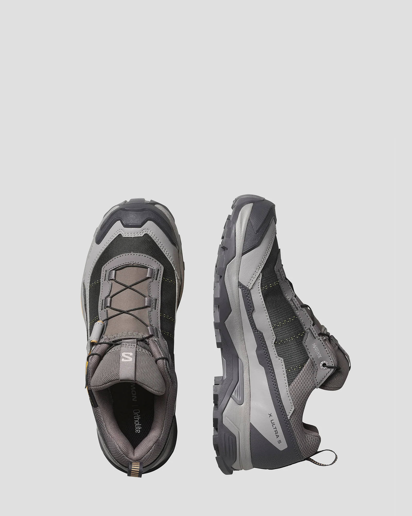Women's Salomon X Ultra 5 GTX Hiking Shoes - Plum Kitten/Nine Iron/Soft Clay - Image 6