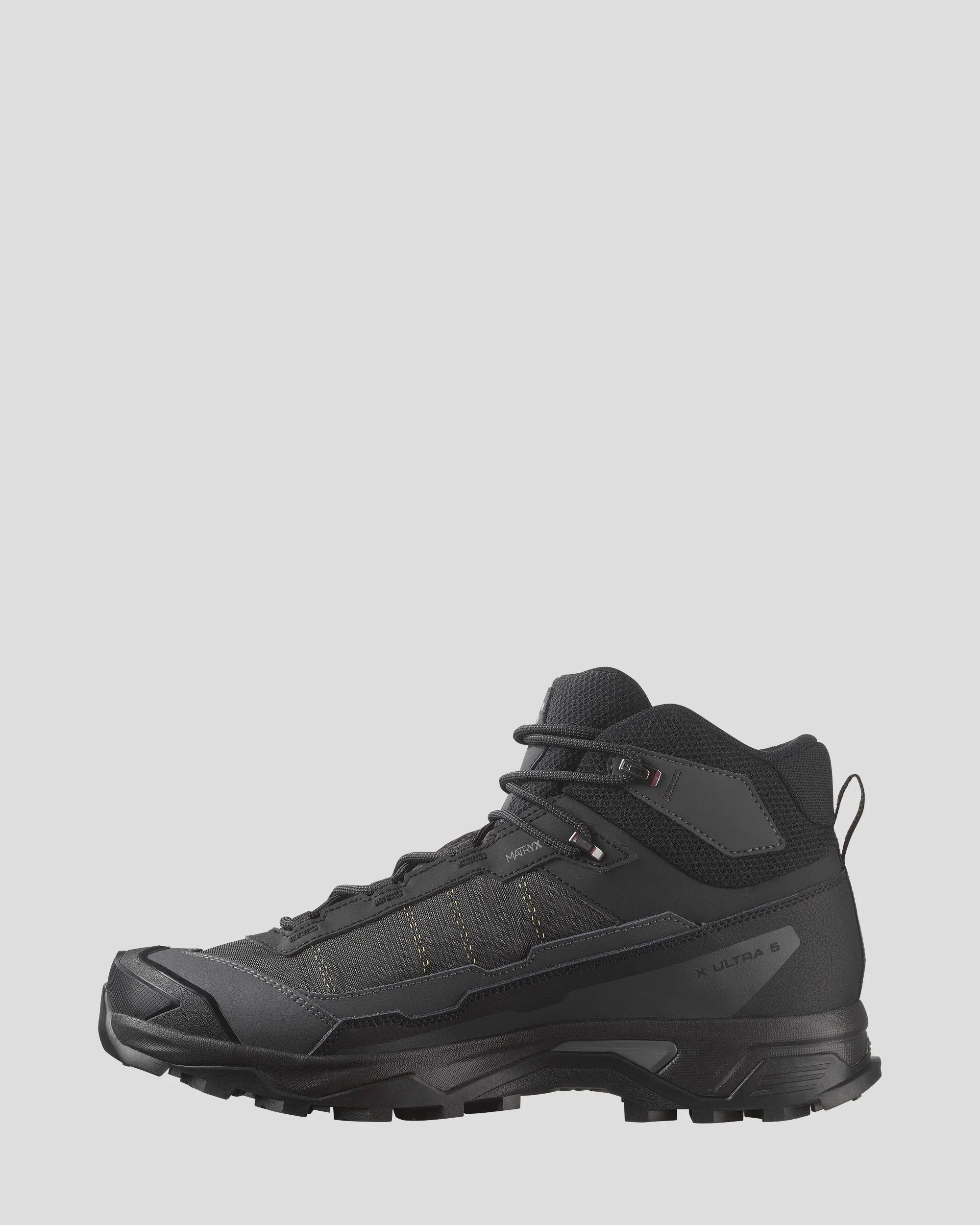 Men's Salomon X Ultra 5 GTX Mid Hiking Boots - Black/Asphalt/Castlerock - Image 2