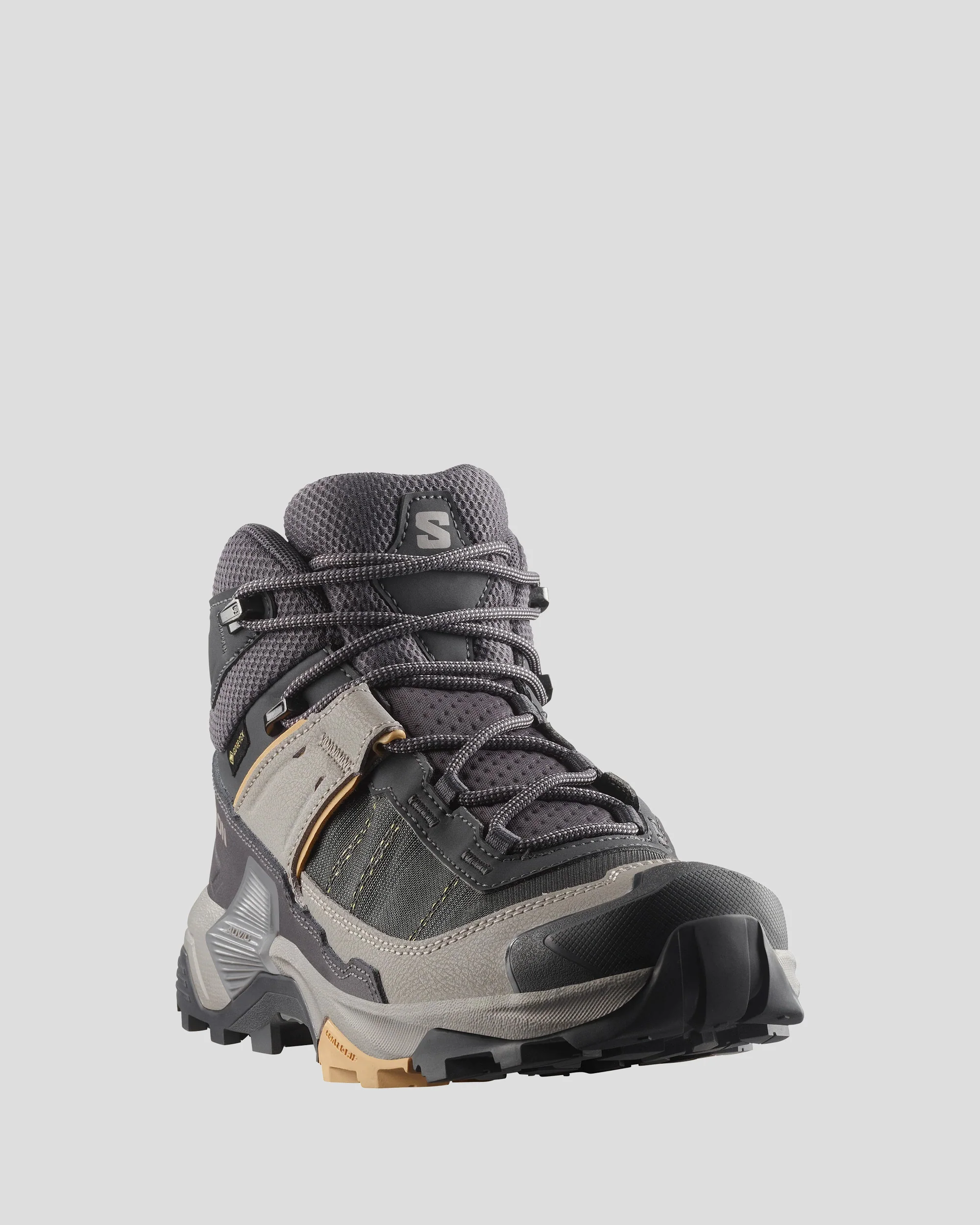 Salomon X Ultra 5 Mid GTX Womens Shoes - Nine Iron/Gull/Soft Clay - Image 2