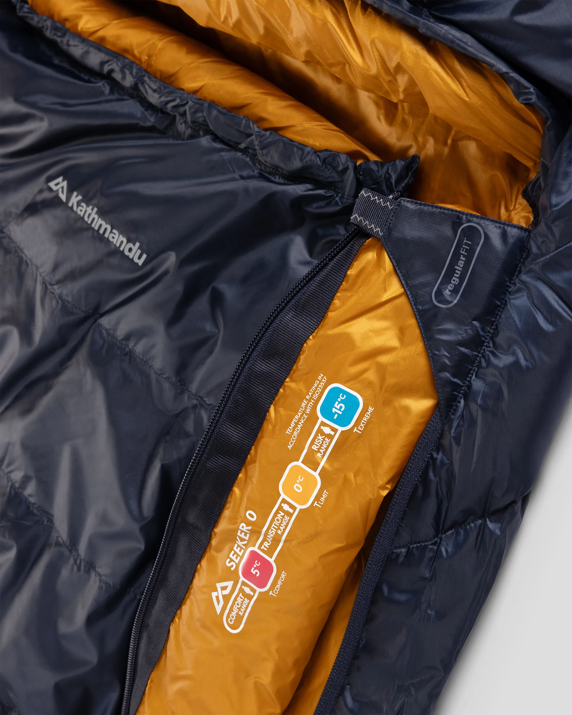 Seeker 0 Sleeping Bag - Mid Navy - Image 5