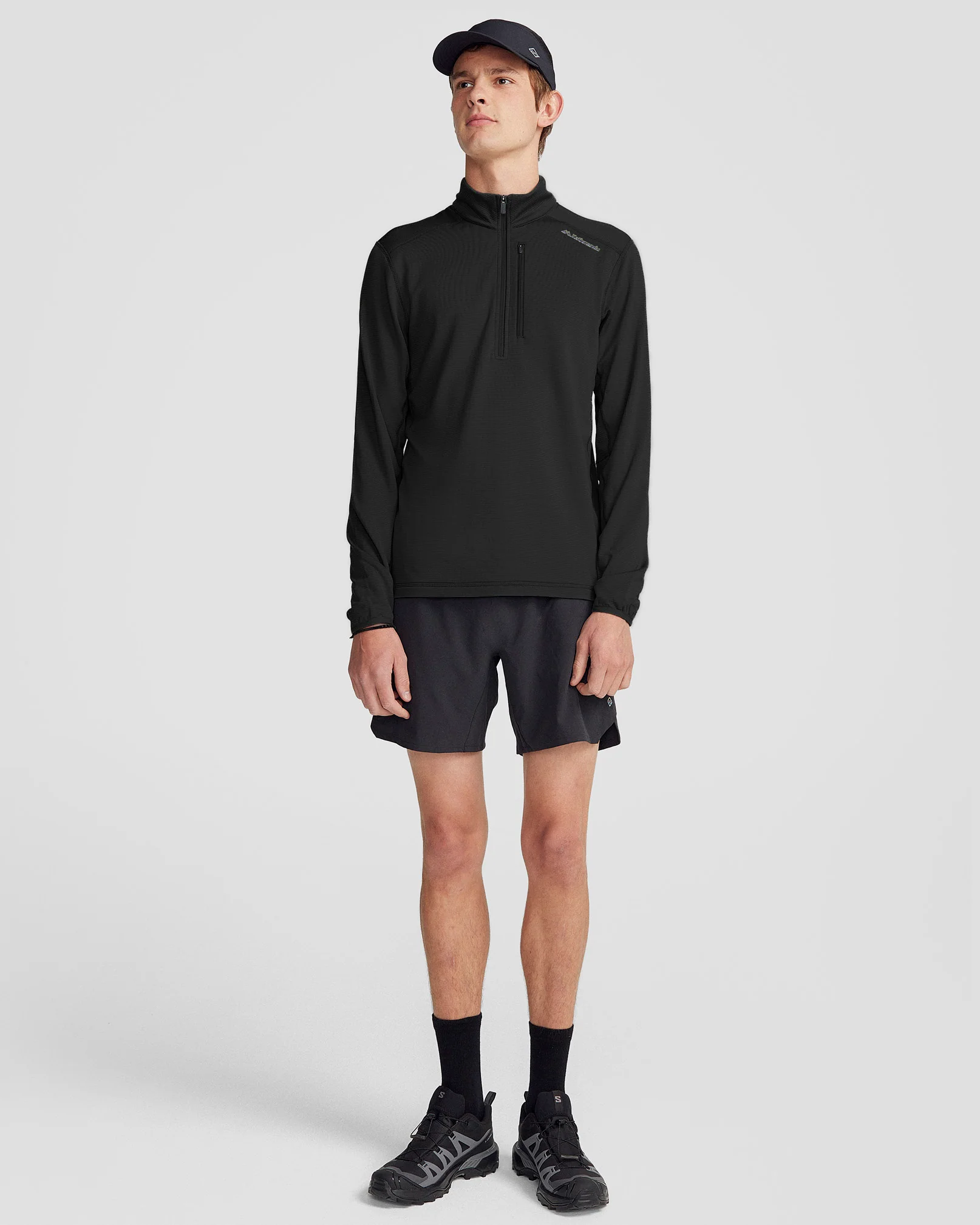 Men's Seeker Fleece ¼ Zip Pullover - Black Stingray - Image 2