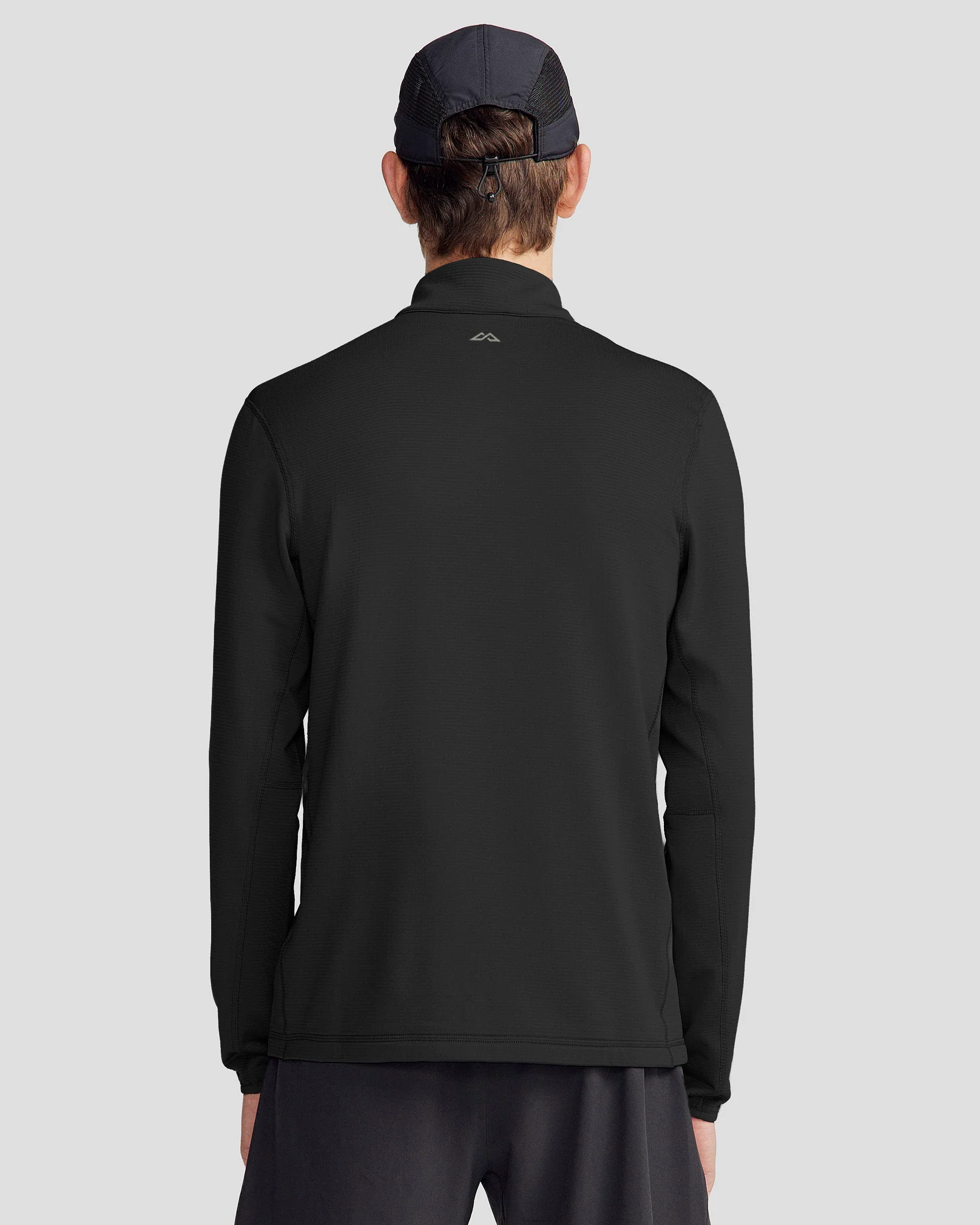 Men's Seeker Fleece ¼ Zip Pullover - Black Stingray - Image 4