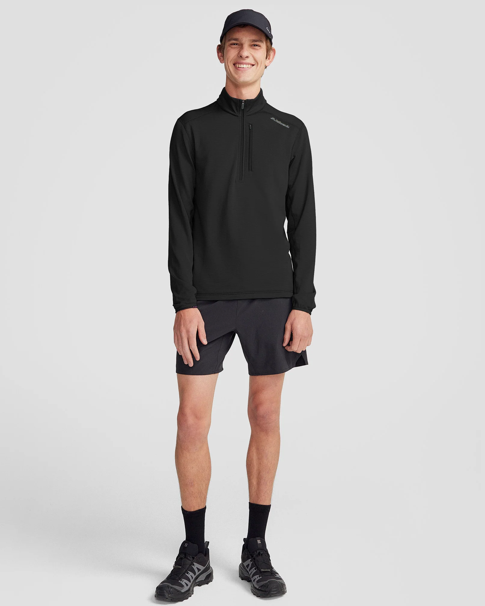 Men's Seeker Fleece ¼ Zip Pullover - Black Stingray - Image 5