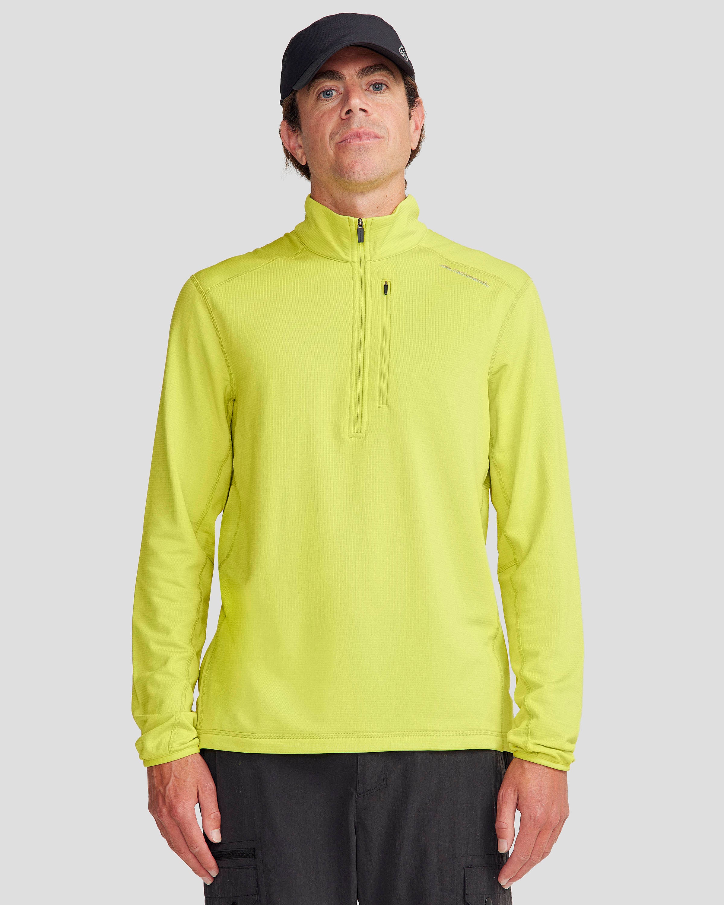 Men's Seeker Fleece ¼ Zip Pullover - Bright Moss - Image 2