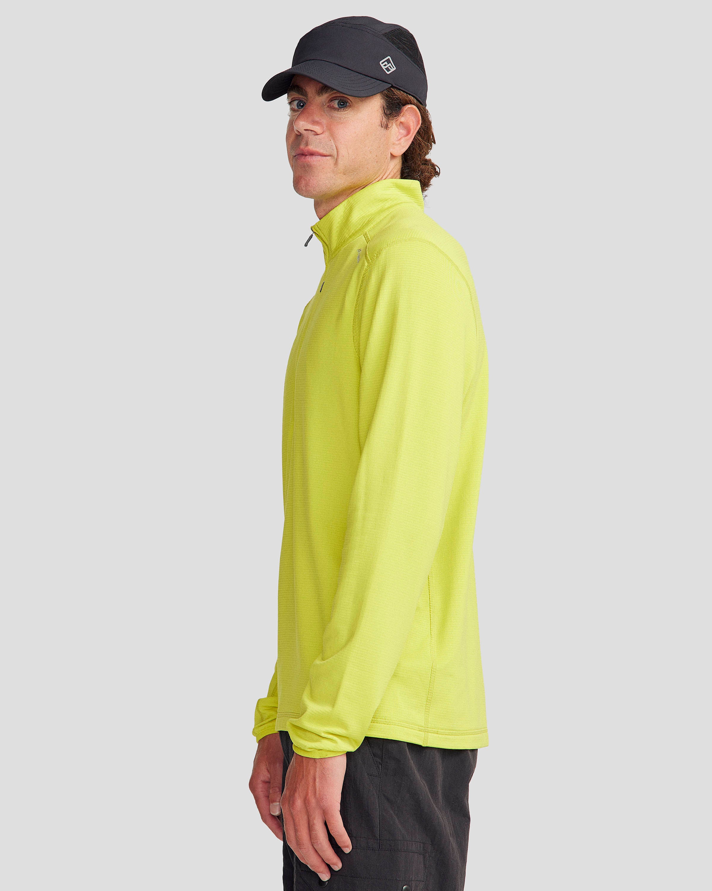 Men's Seeker Fleece ¼ Zip Pullover - Bright Moss - Image 4
