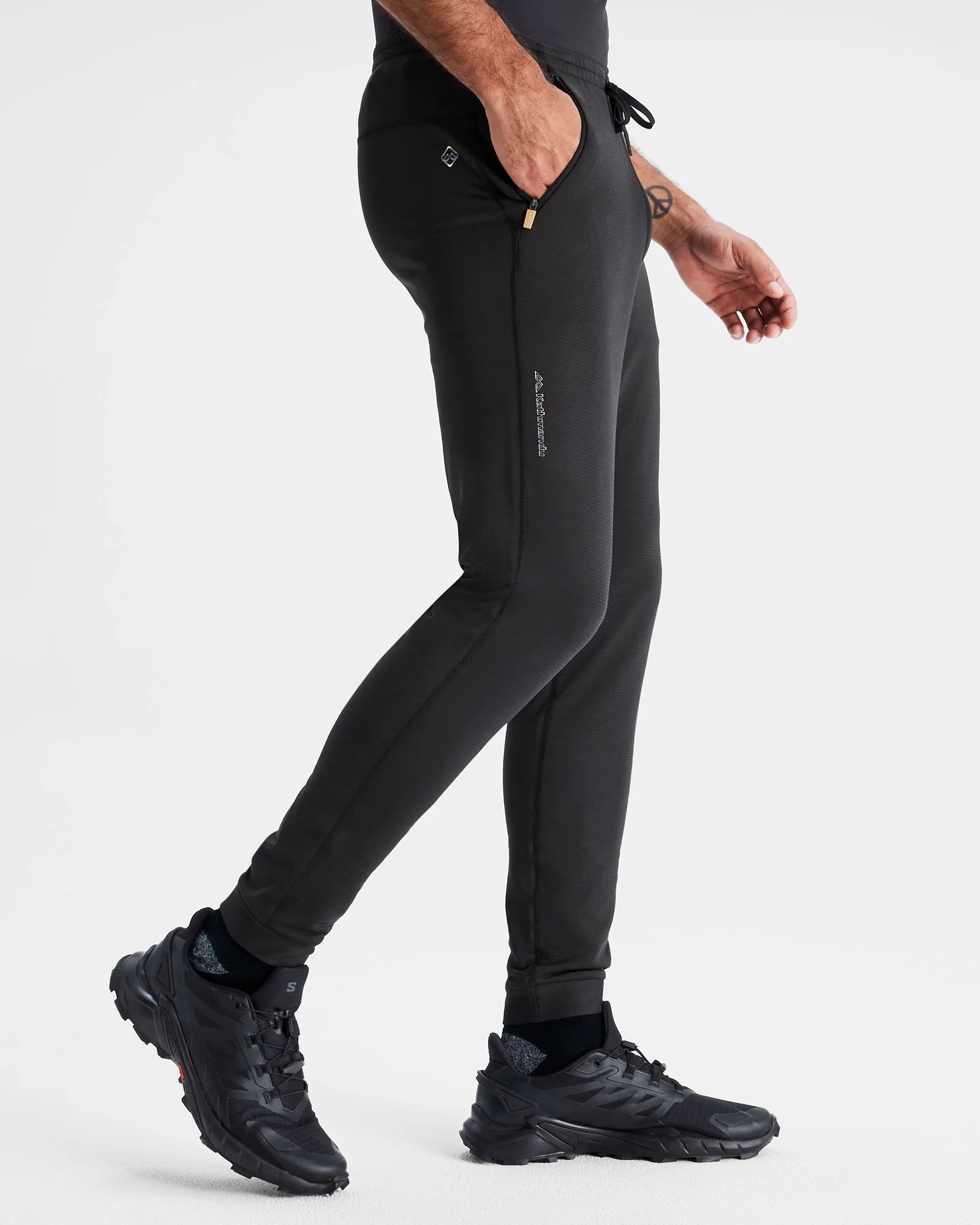 Men's Seeker Fleece Joggers - Black Stingray - Image 3