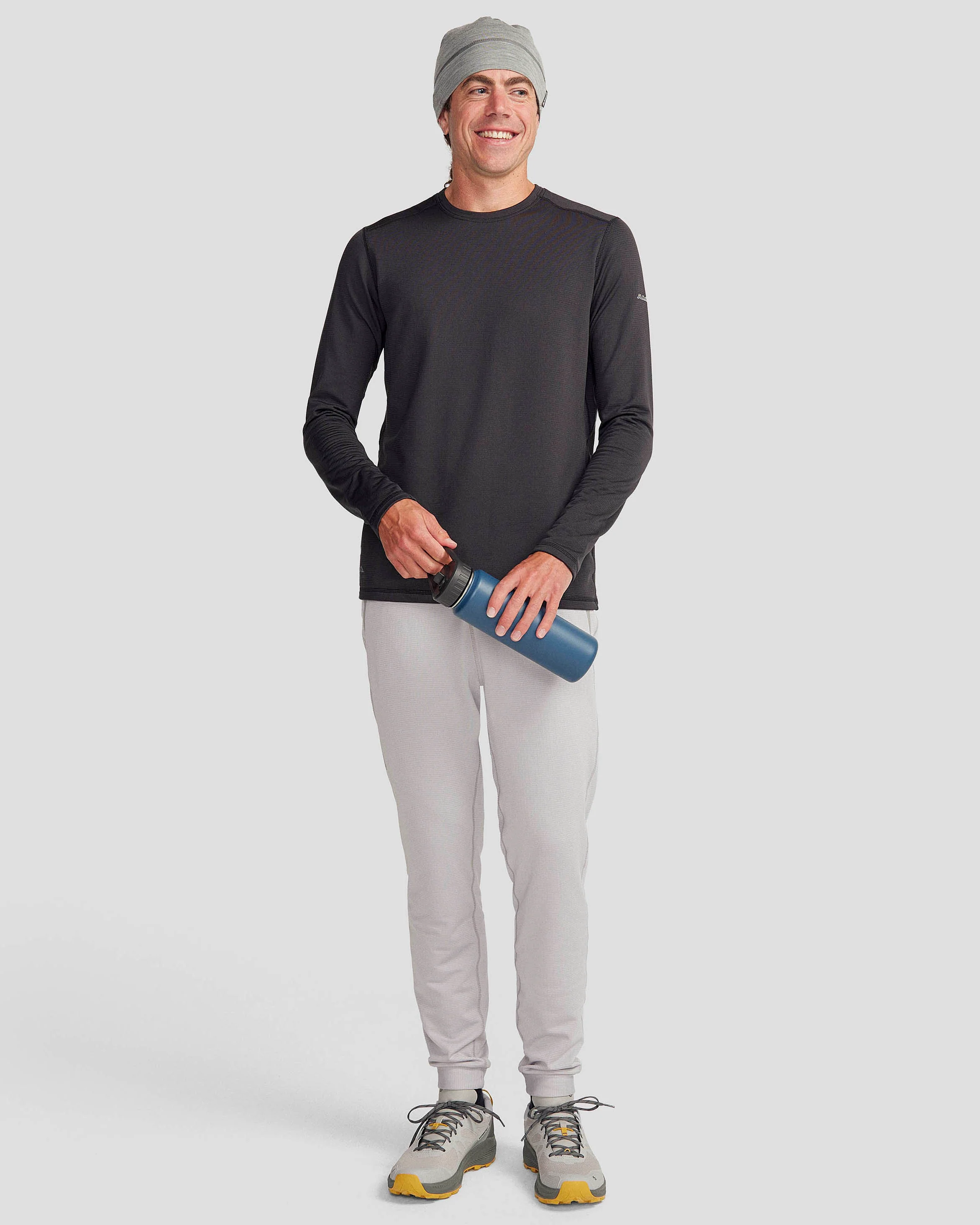 Men's Seeker Fleece Long Sleeve Top - Black Stingray - Image 2