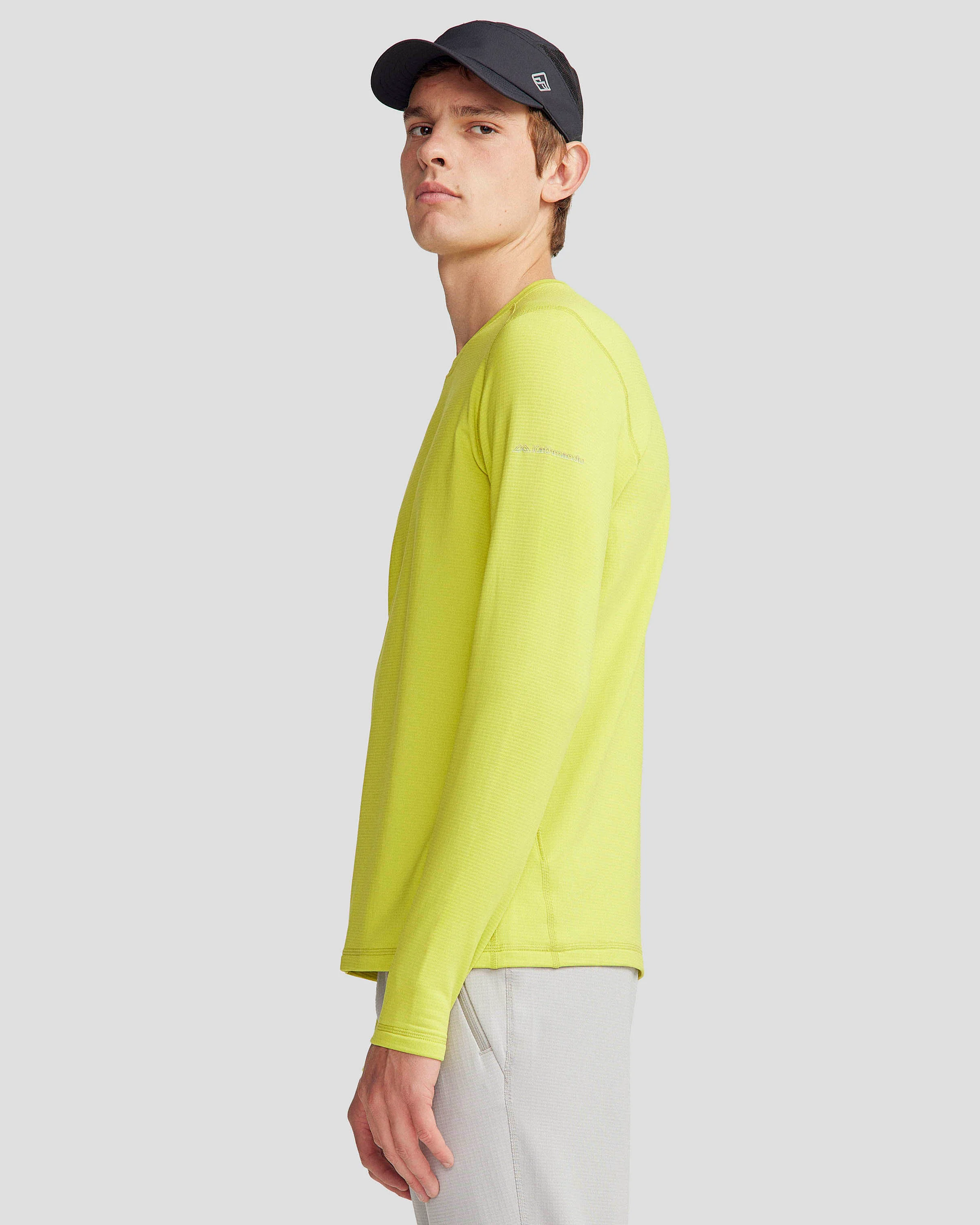 Men's Seeker Fleece Long Sleeve Top - Bright Moss - Image 4