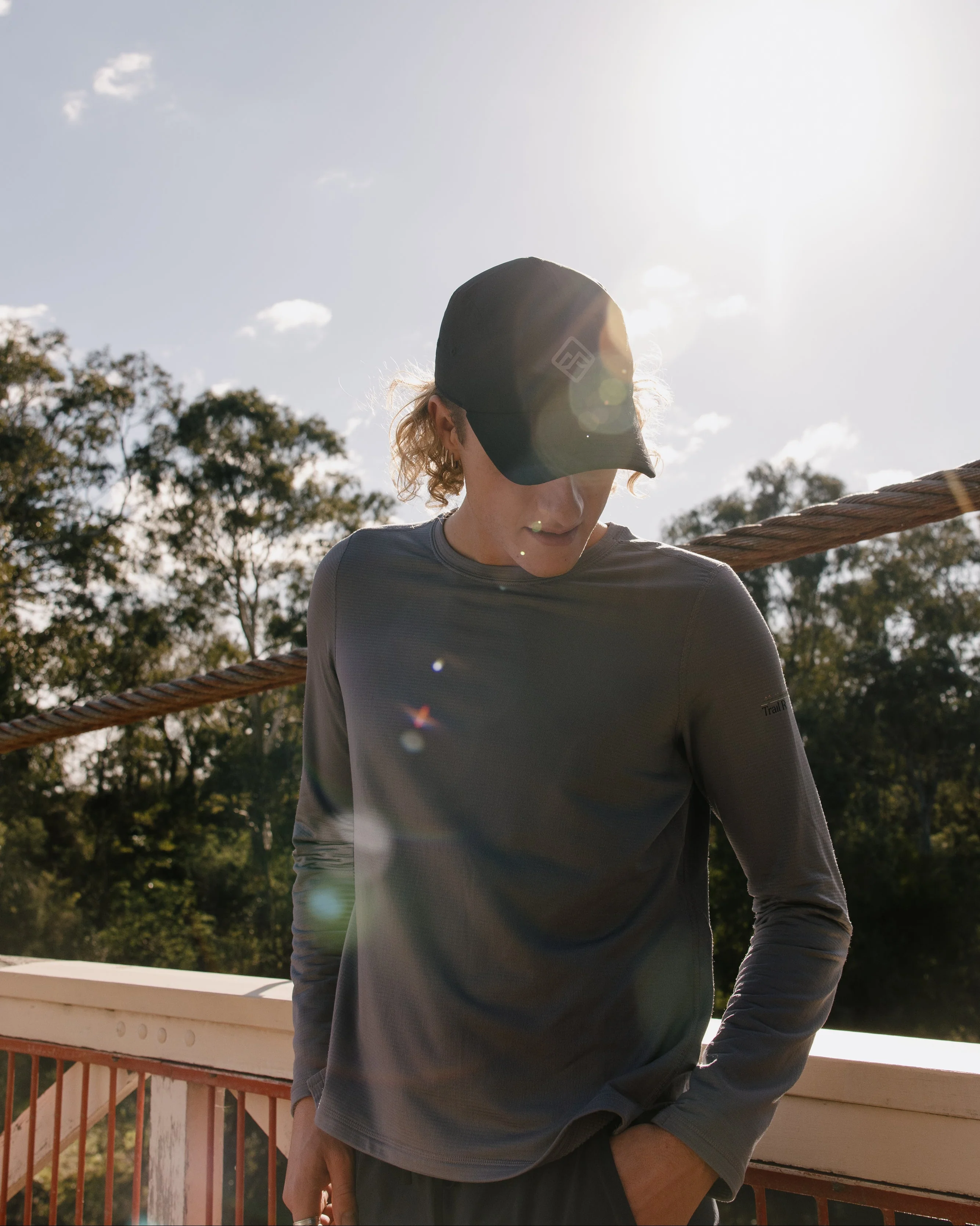 Men's Seeker Fleece Long Sleeve Top - Moon - Image 4
