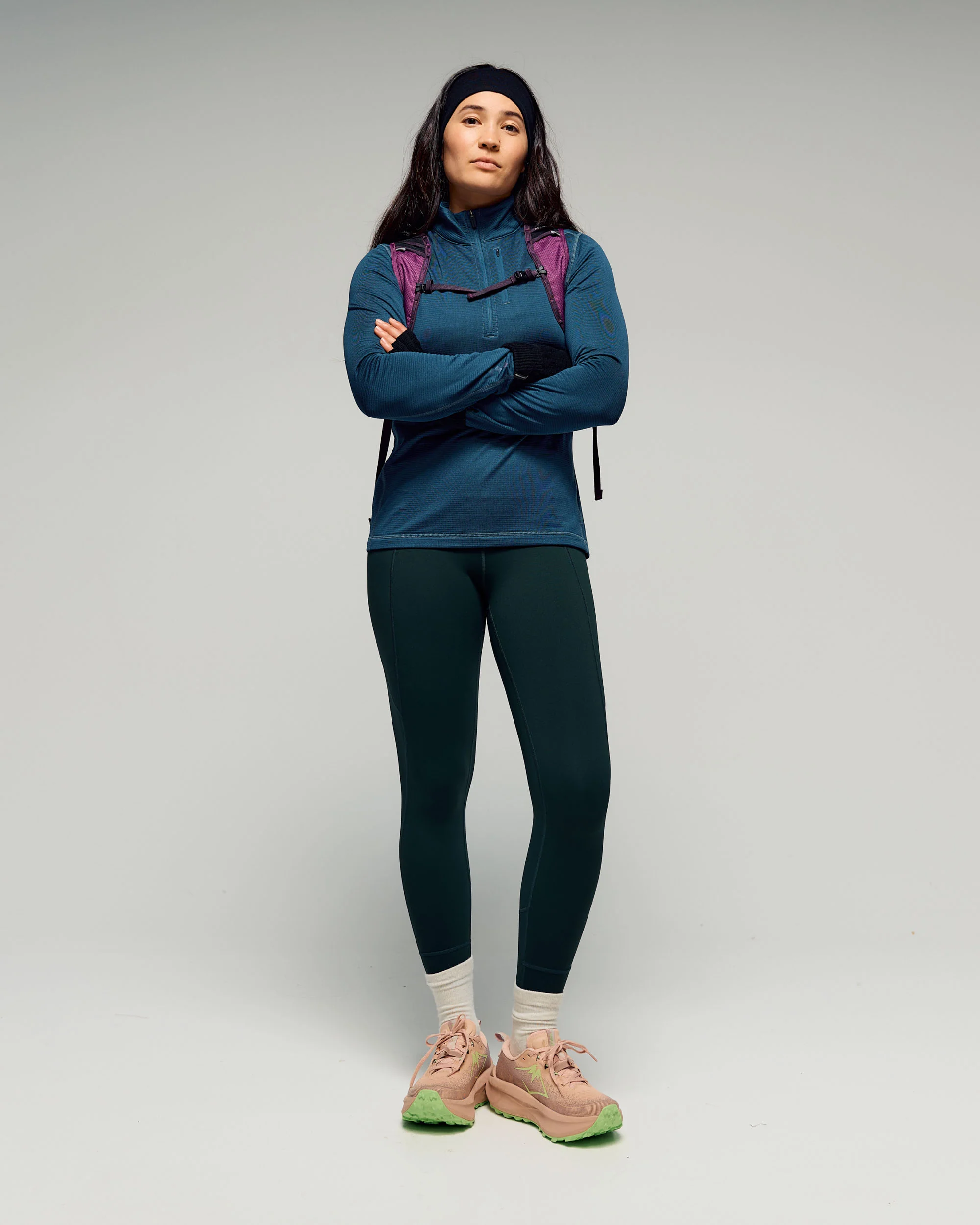 Women's Seeker Fleece 1/4 Zip Pullover - Deep Lagoon - Image 2