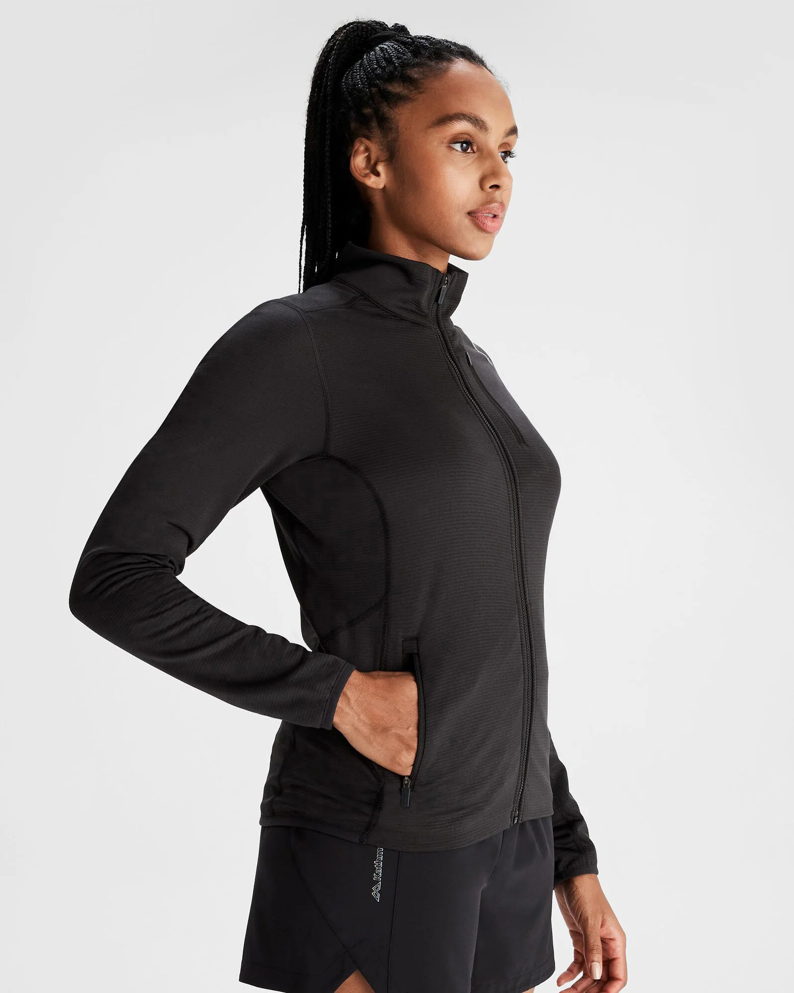 Women's Seeker Fleece Jacket - Black Stingray - Image 4