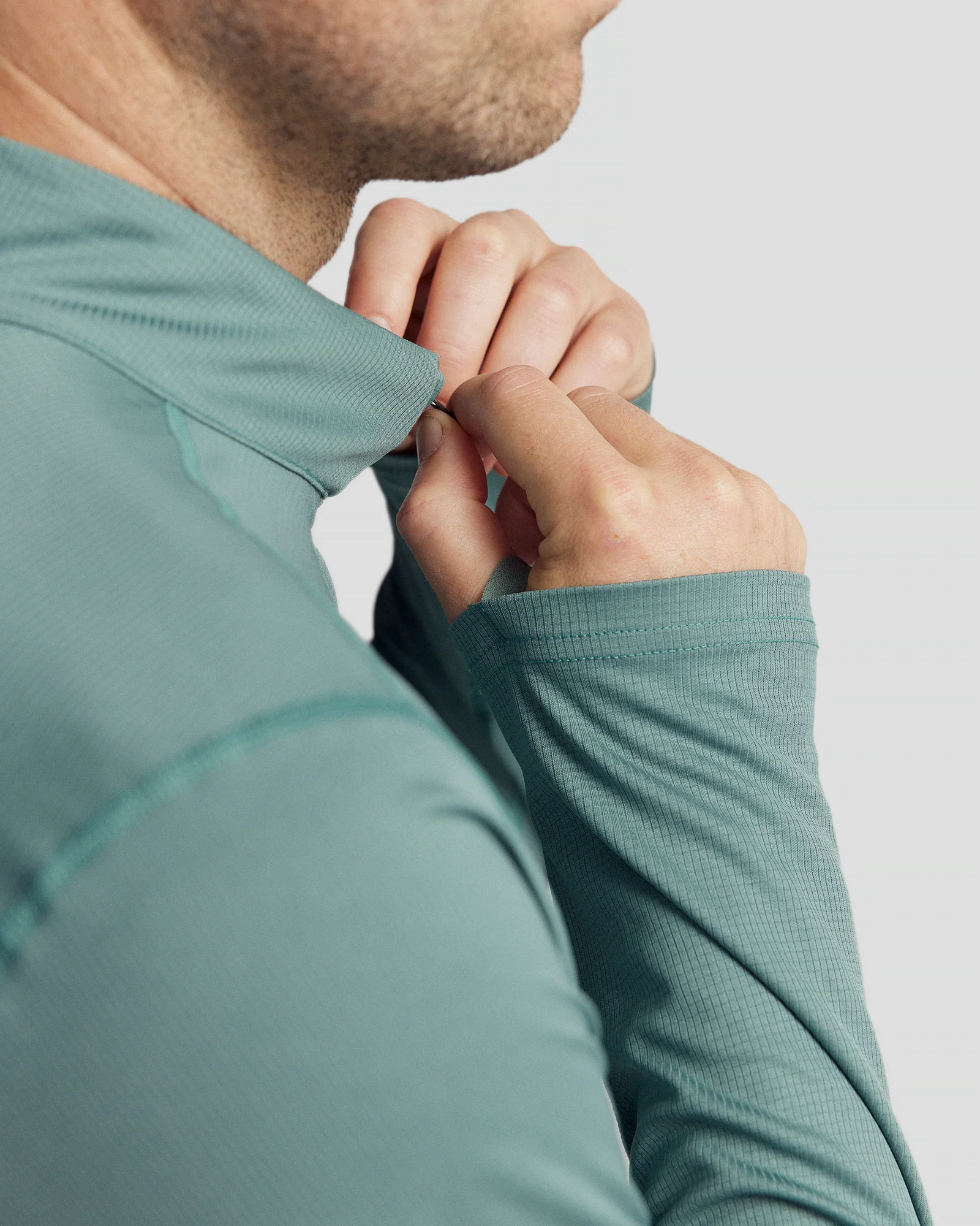 Men's Seeker Quarter Zip Top - Light Forest - Image 6
