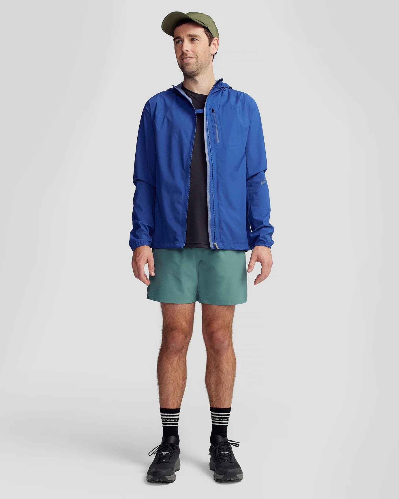 Men's Seeker 2.5L Rain Jacket - Bright Navy - Image 4