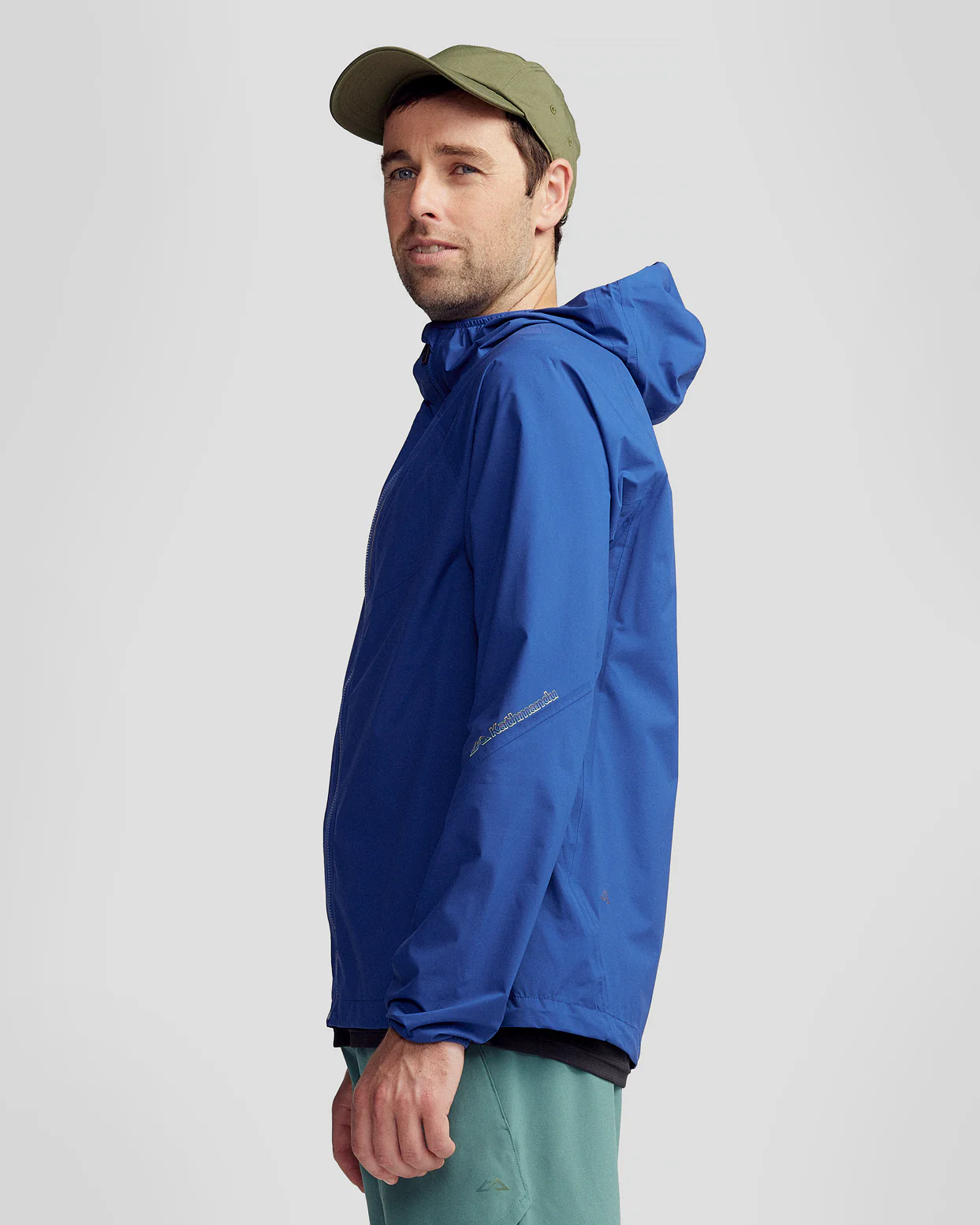 Men's Seeker 2.5L Rain Jacket - Bright Navy - Image 5