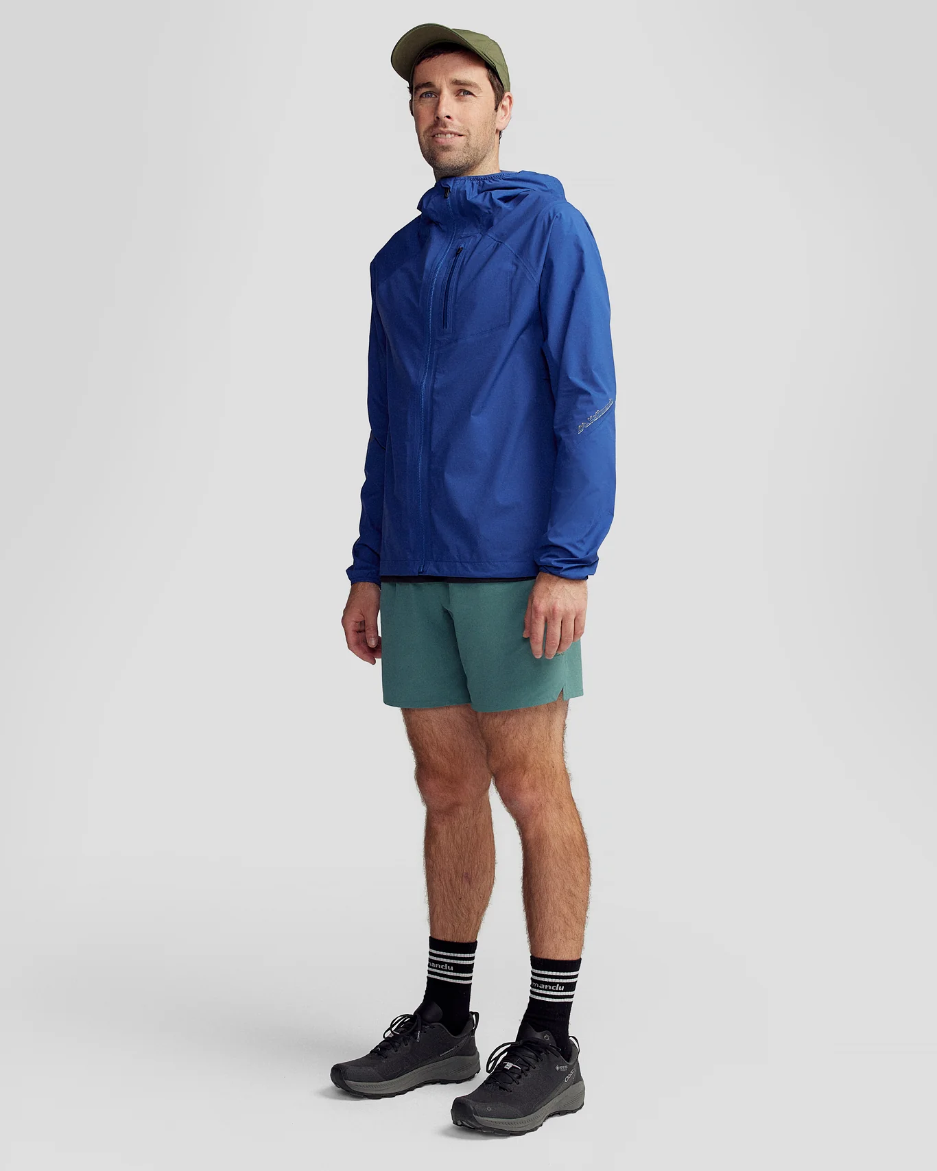 Men's Seeker 2.5L Rain Jacket - Bright Navy - Image 7