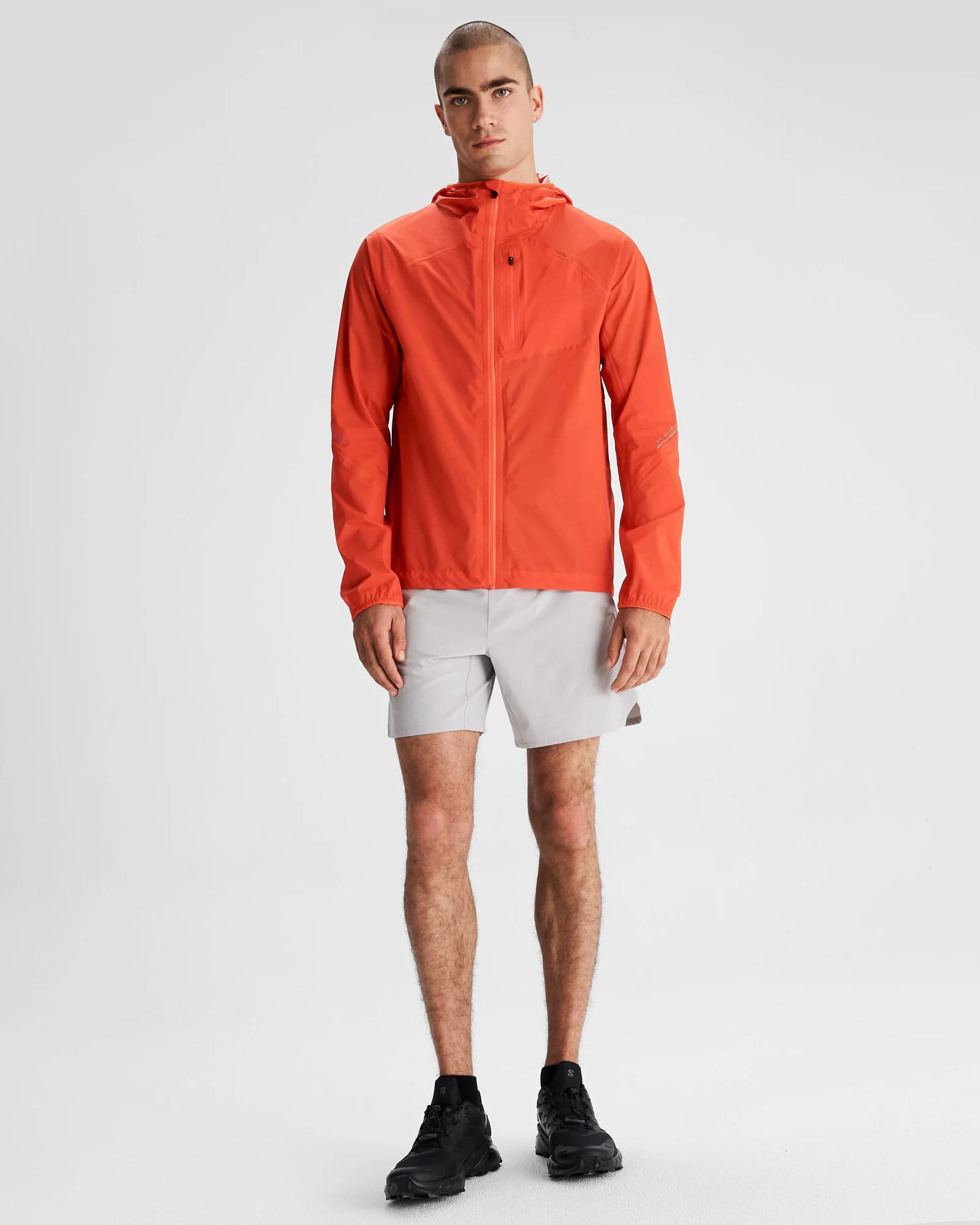 Men's Seeker 2.5L Rain Jacket - Hut Orange - Image 2
