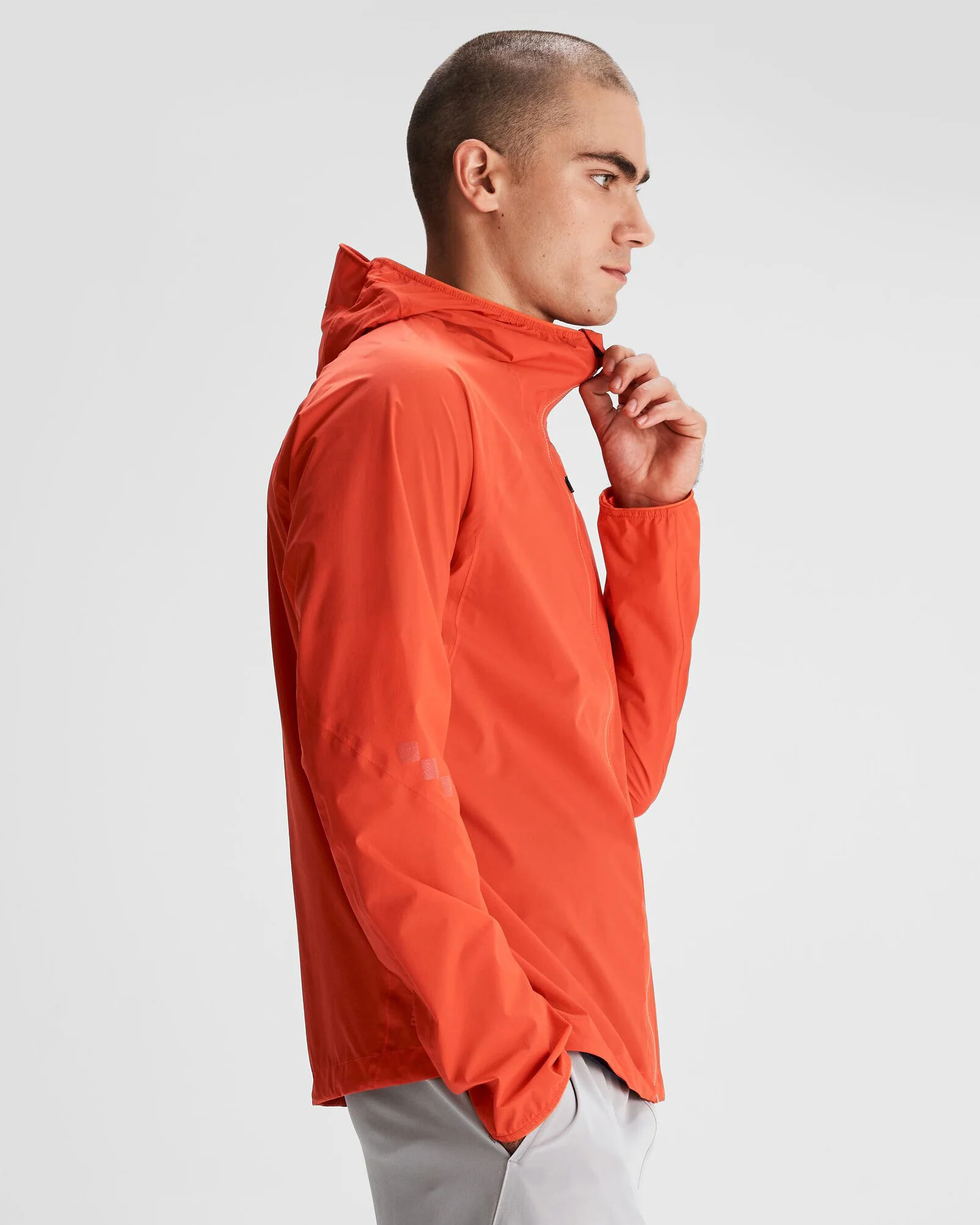 Men's Seeker 2.5L Rain Jacket - Hut Orange - Image 3