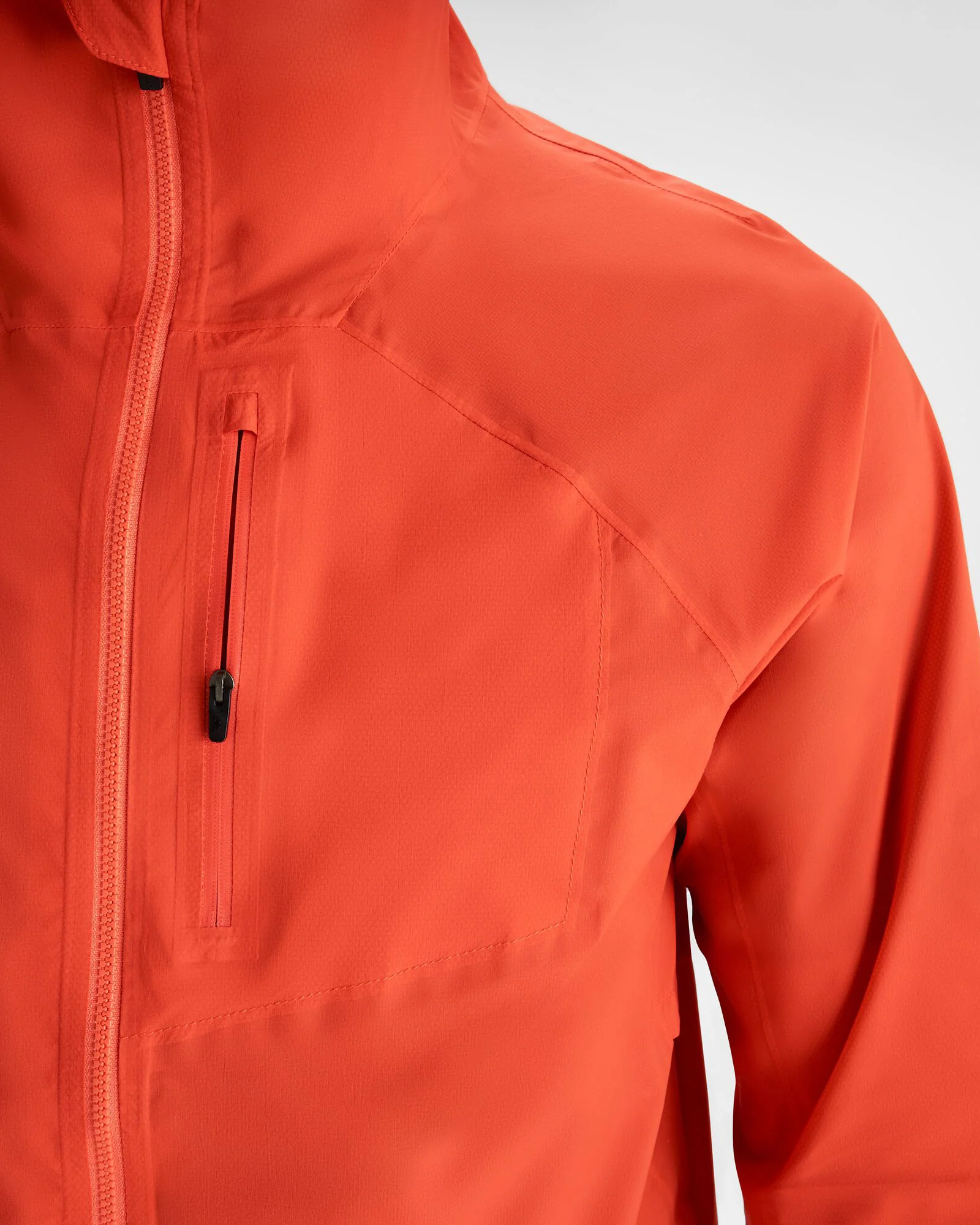 Men's Seeker 2.5L Rain Jacket - Hut Orange - Image 6
