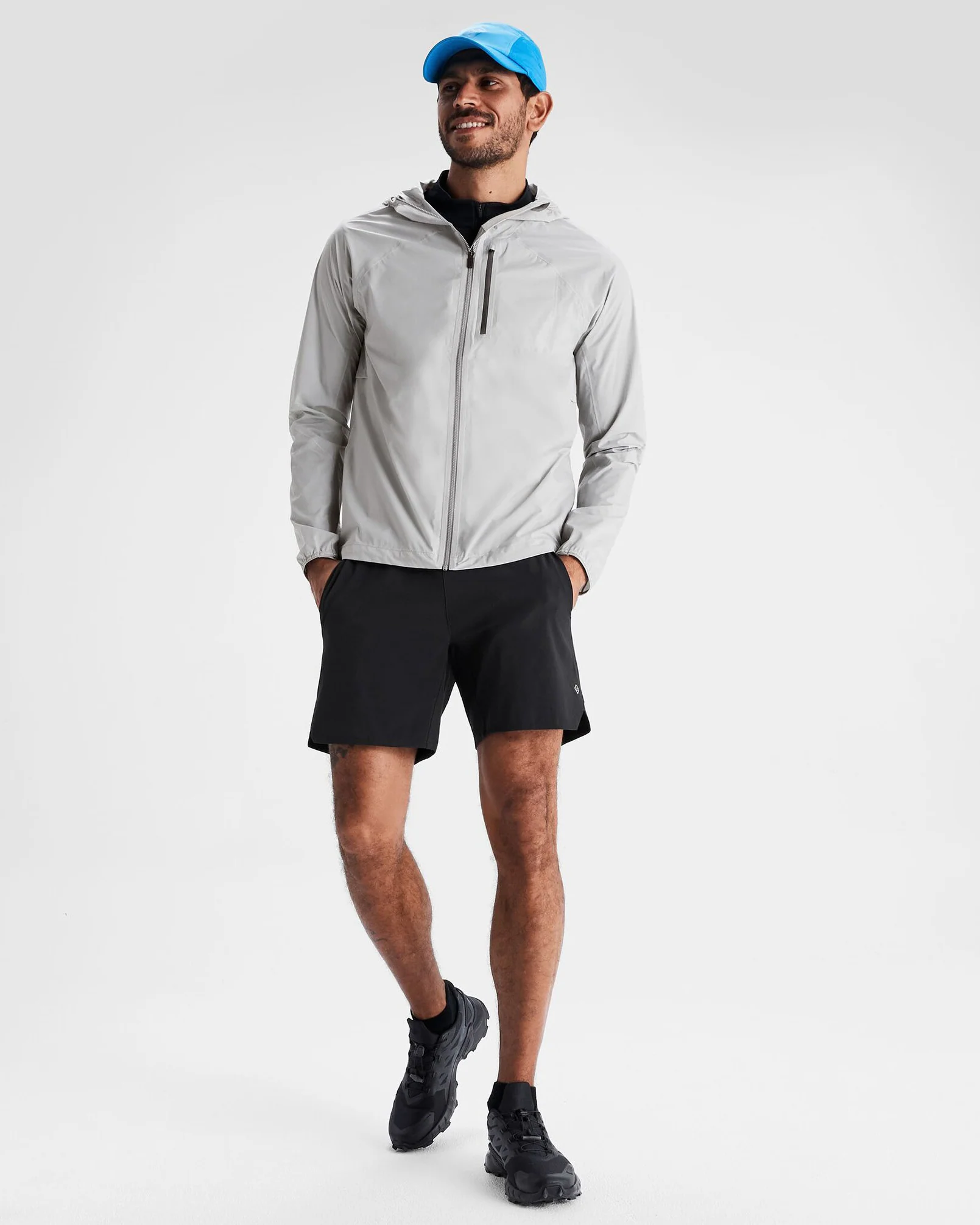 Men's Seeker 2.5L Rain Jacket - Steel Grey - Image 2