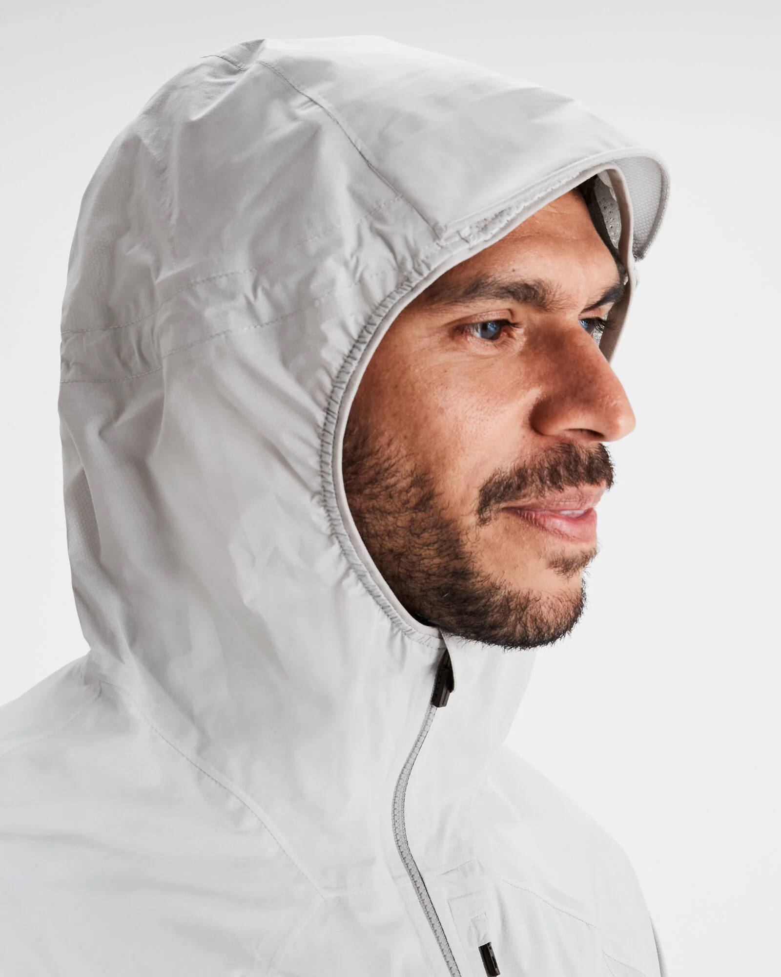 Men's Seeker 2.5L Rain Jacket - Steel Grey - Image 5