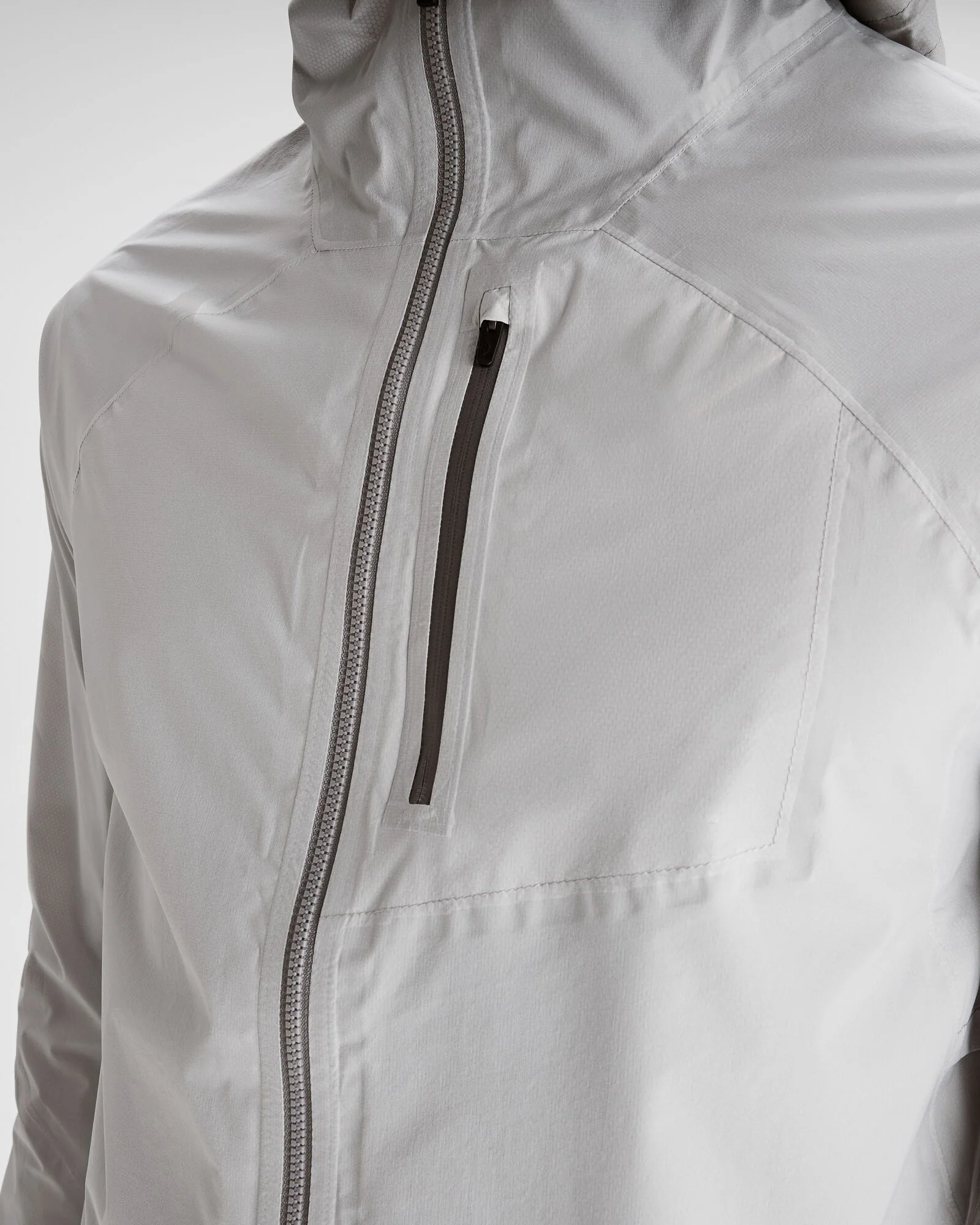Men's Seeker 2.5L Rain Jacket - Steel Grey - Image 6