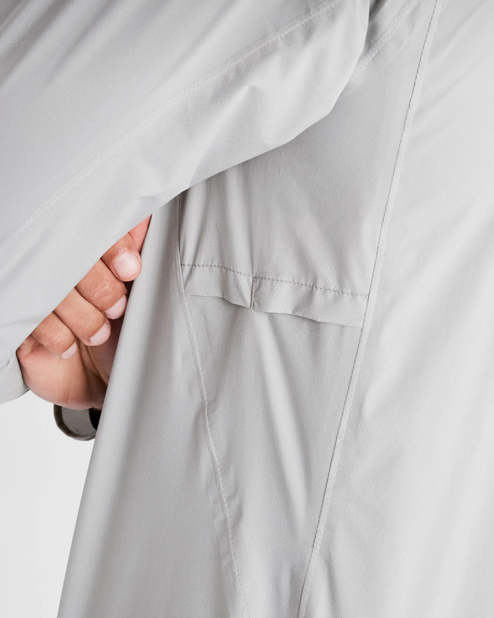 Men's Seeker 2.5L Rain Jacket - Steel Grey - Image 8