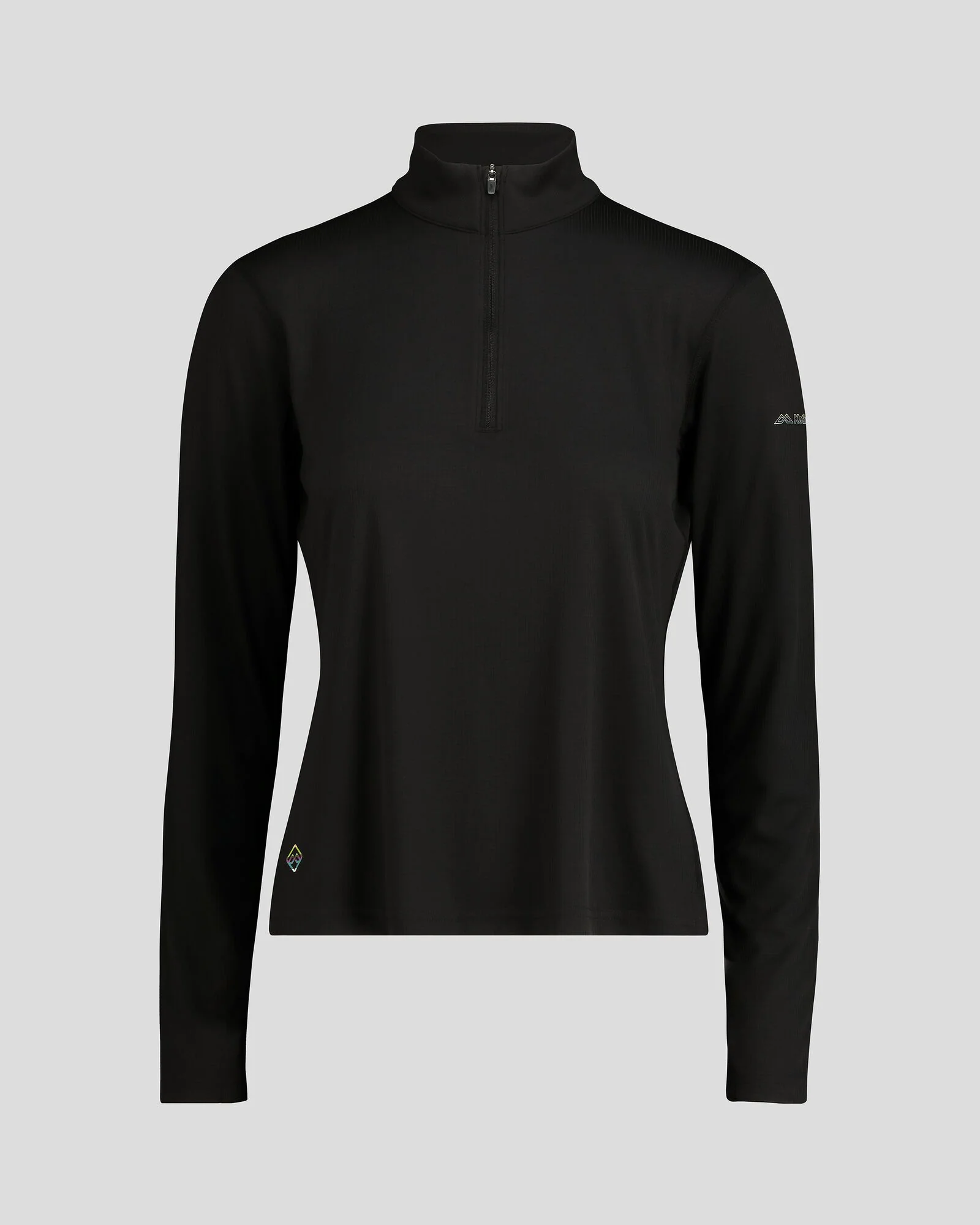 Women's Seeker Quarter Zip Top - Black Stingray - Image 5