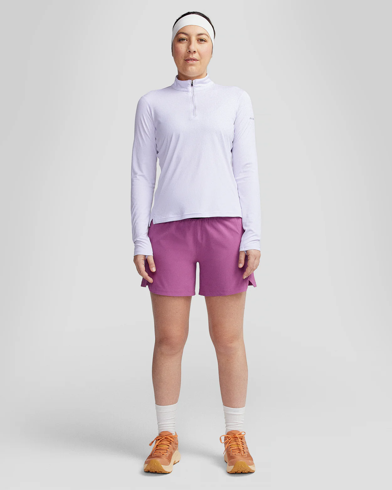 Women's Seeker 1/4 Zip Long Sleeve Top - Bright Lilac - Image 2