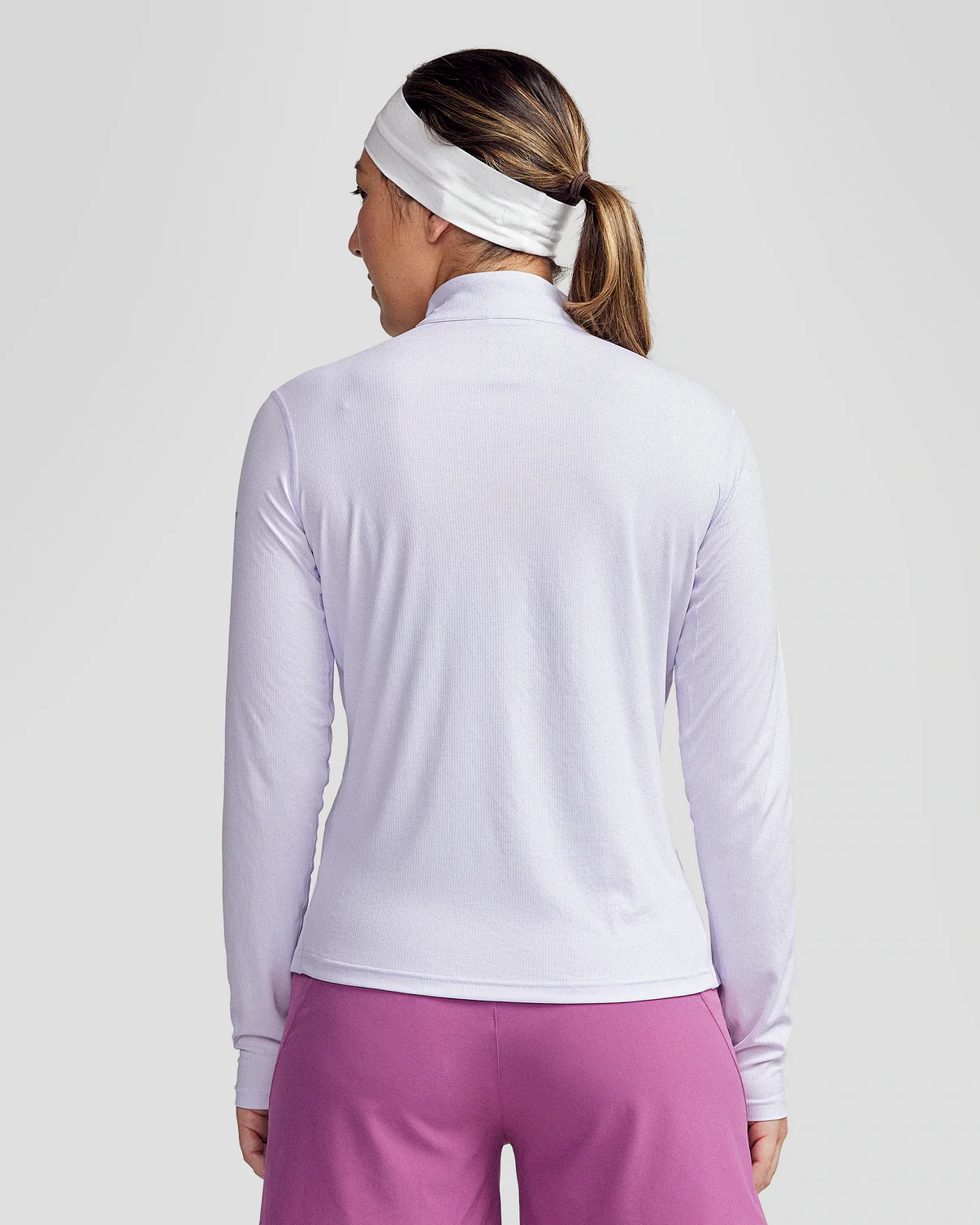 Women's Seeker 1/4 Zip Long Sleeve Top - Bright Lilac - Image 4