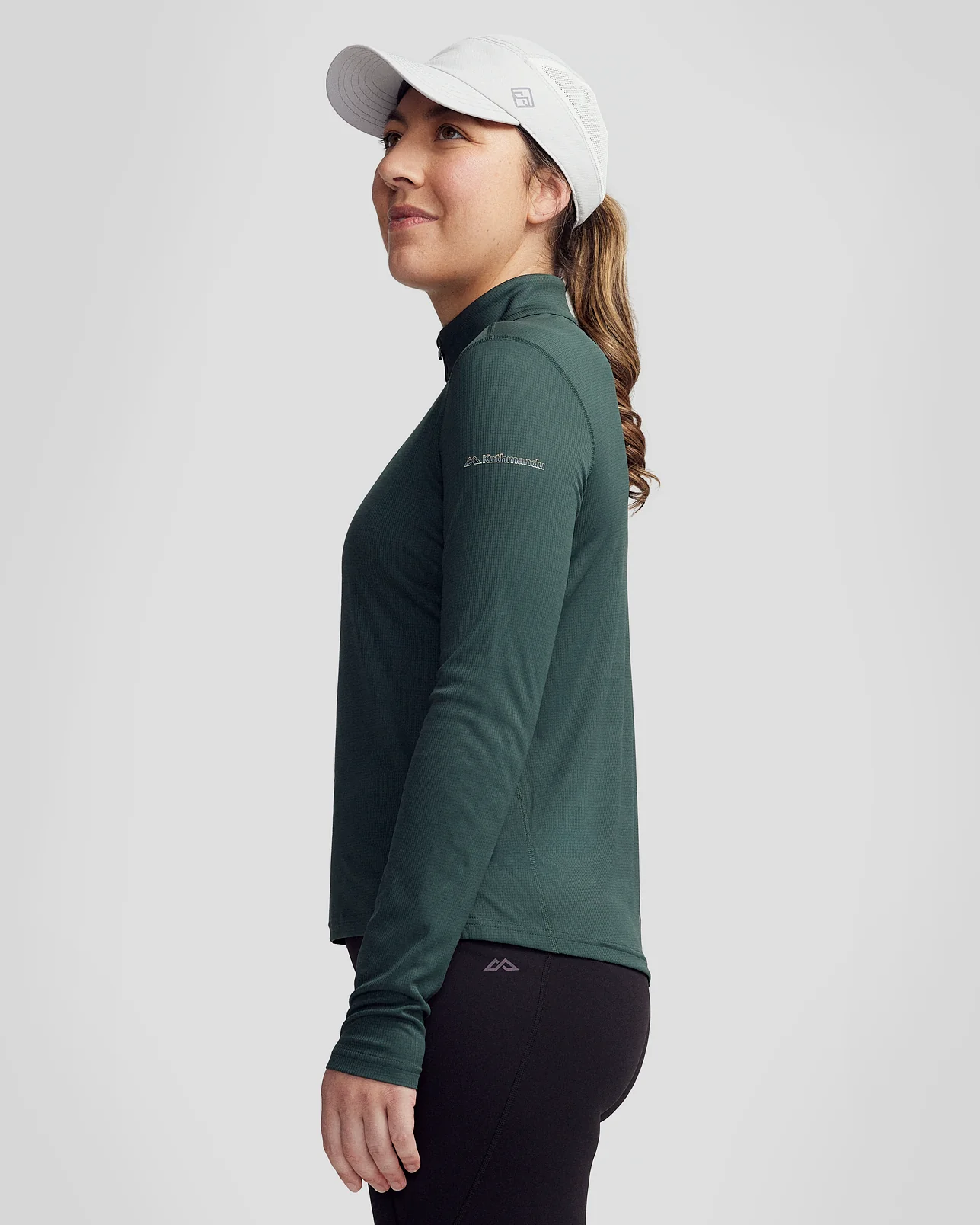Women's Seeker Quarter Zip Top - Deep Forest - Image 3