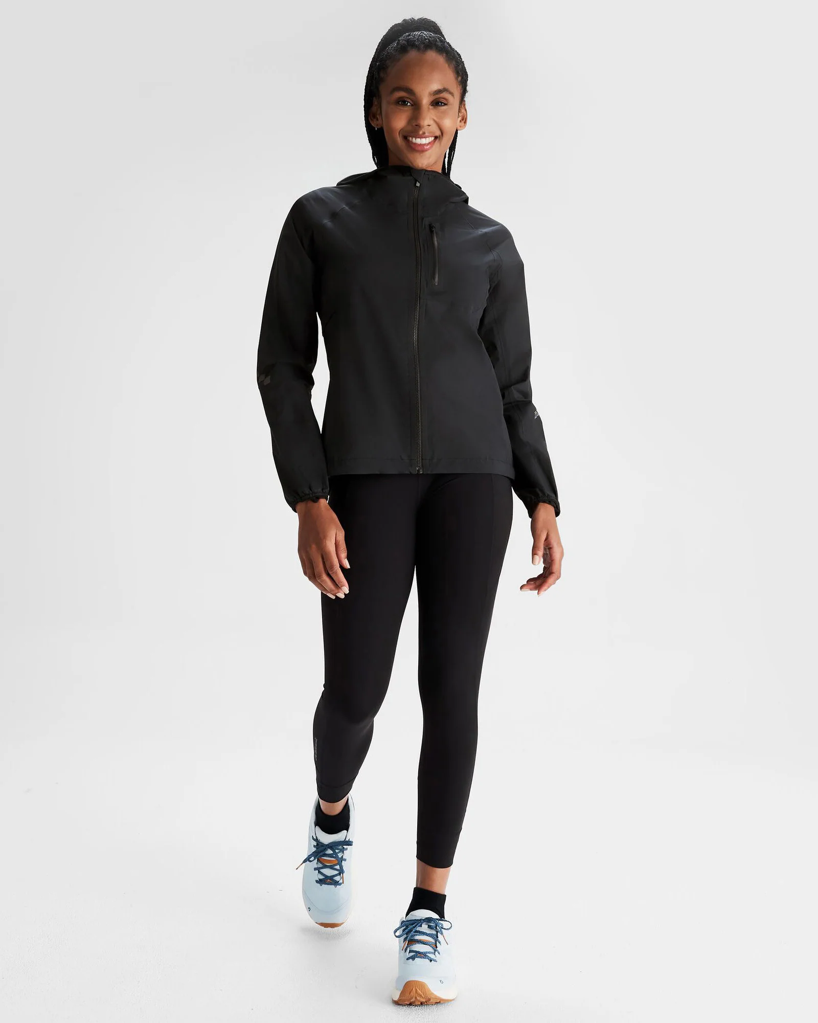 Women's Seeker 2.5L Rain Jacket - Black Stingray - Image 2