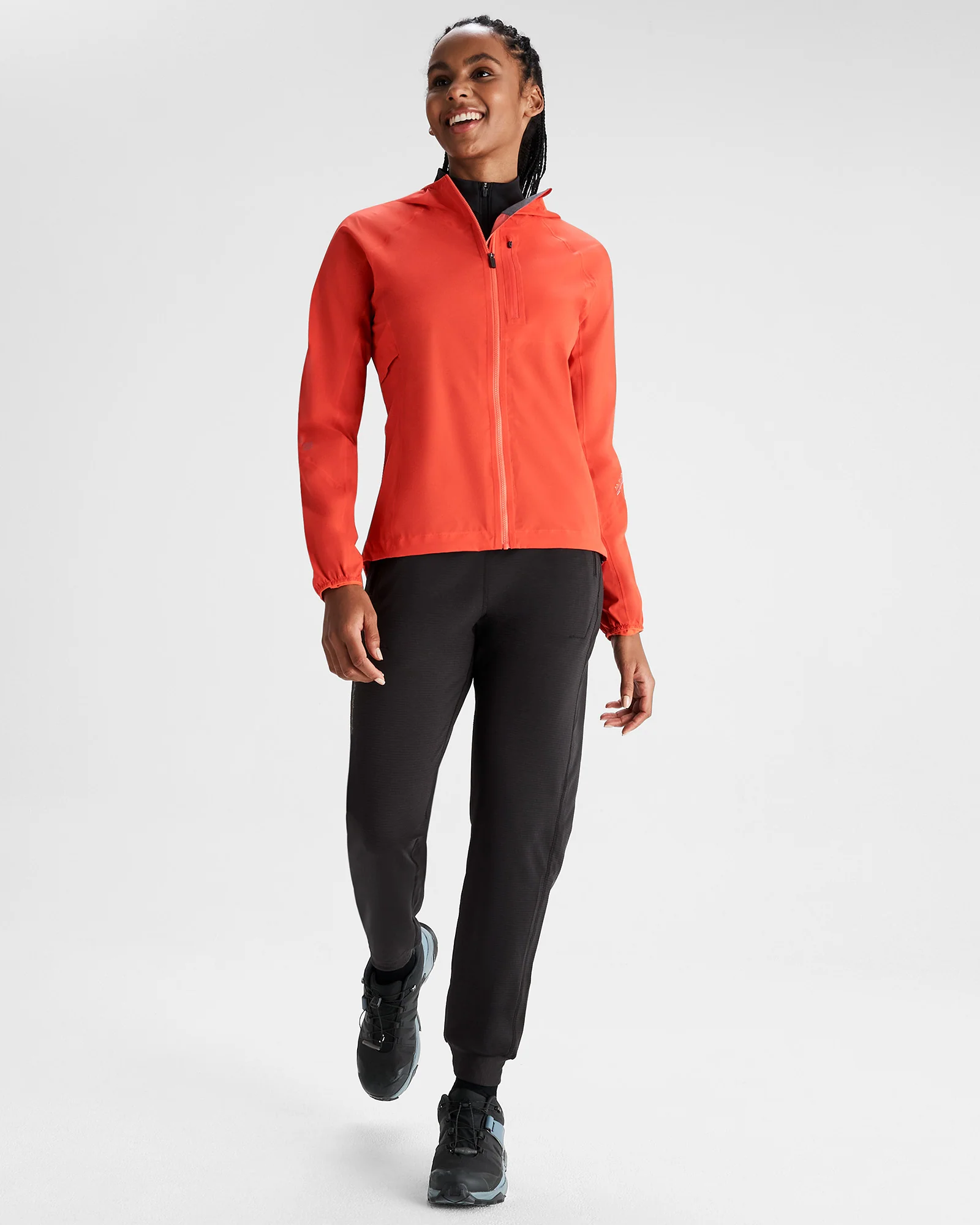 Women's Seeker 2.5L Rain Jacket - Hut Orange - Image 2