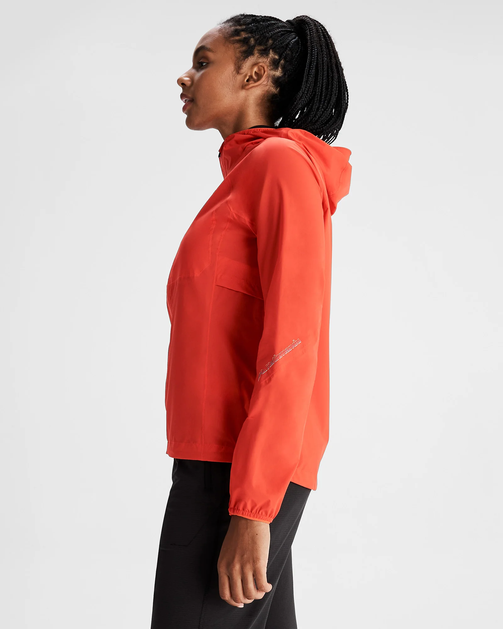 Women's Seeker 2.5L Rain Jacket - Hut Orange - Image 3