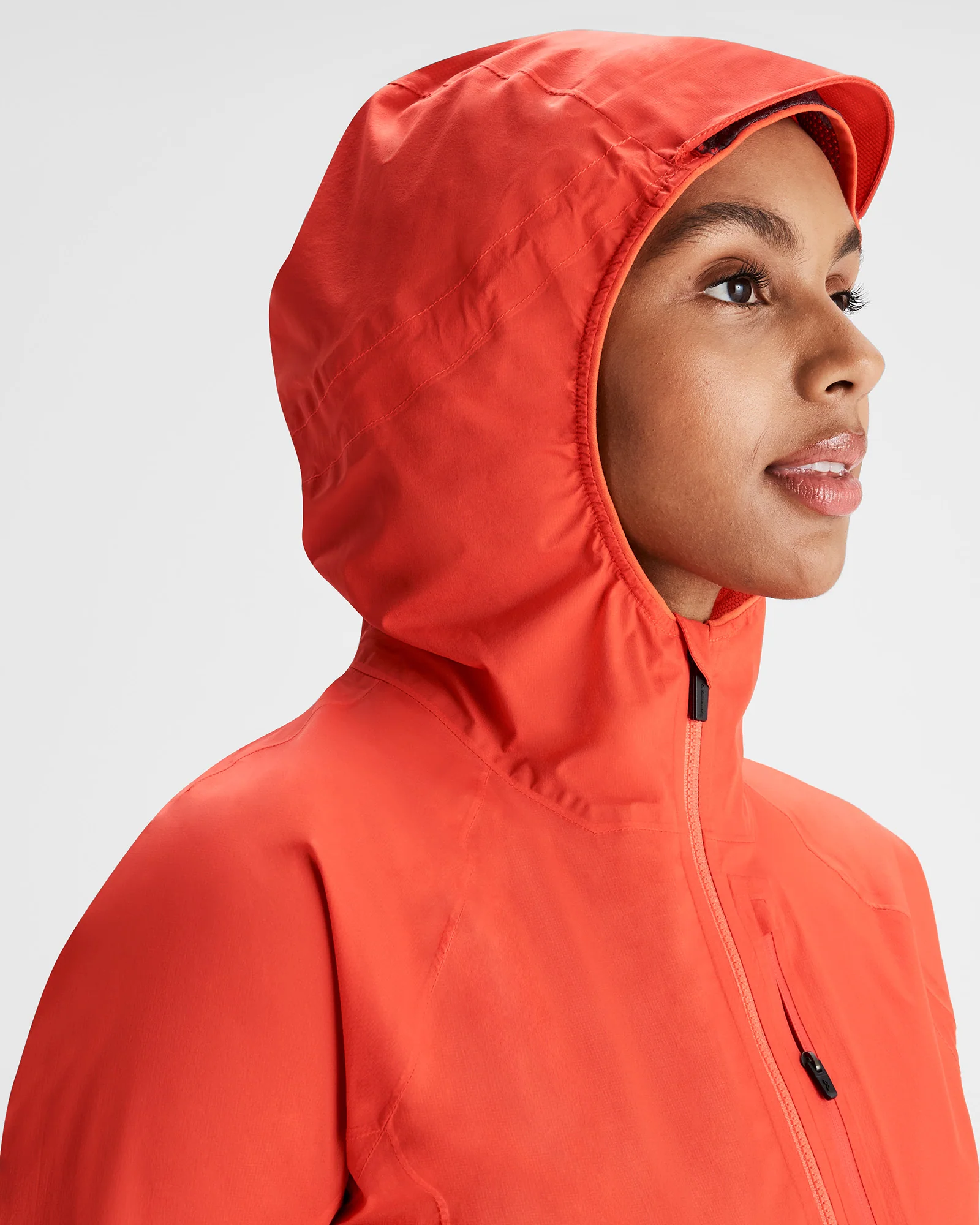 Women's Seeker 2.5L Rain Jacket - Hut Orange - Image 4