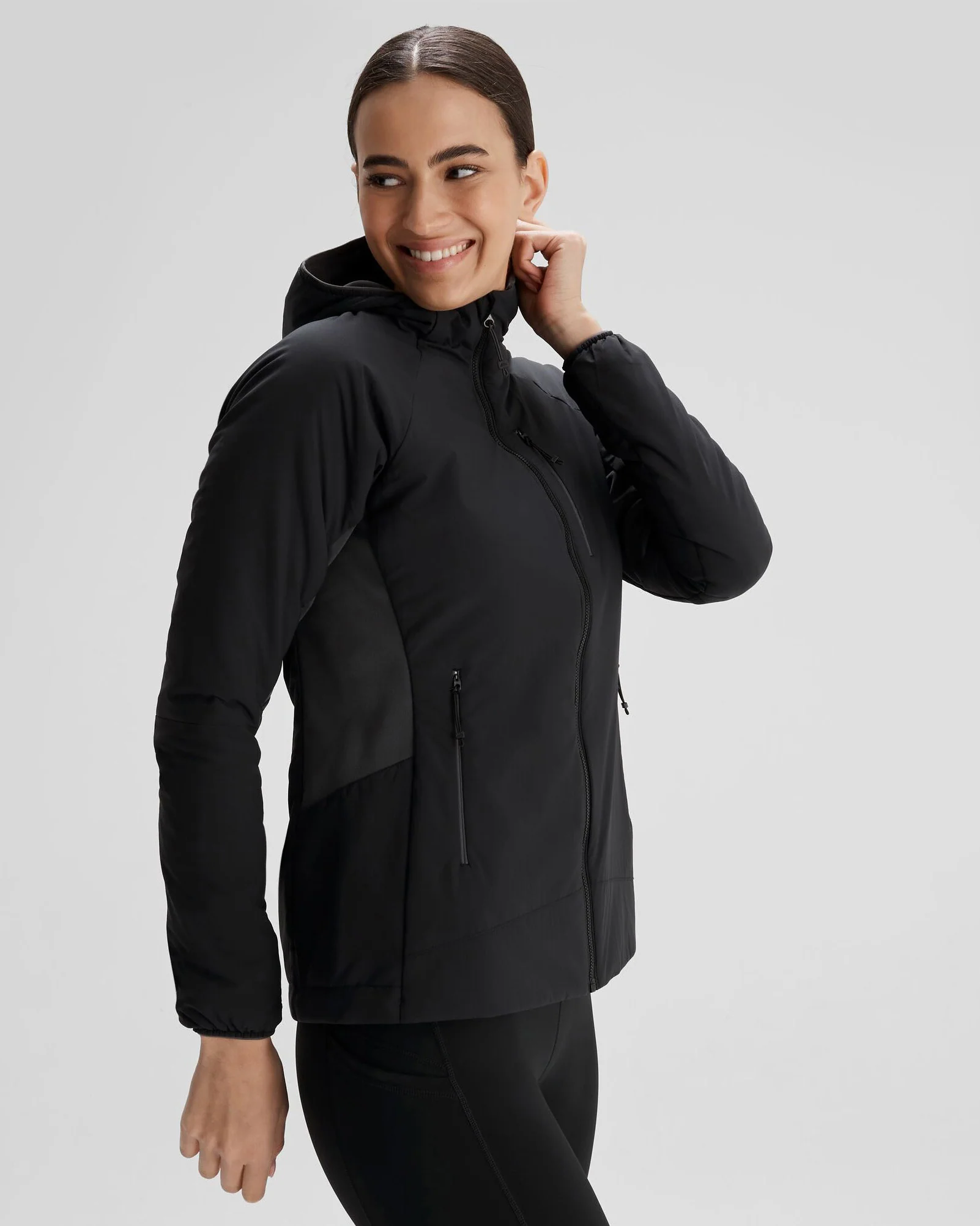 Women's Seeker PrimaLoft® Active Hooded Jacket - Black Stingray - Image 3