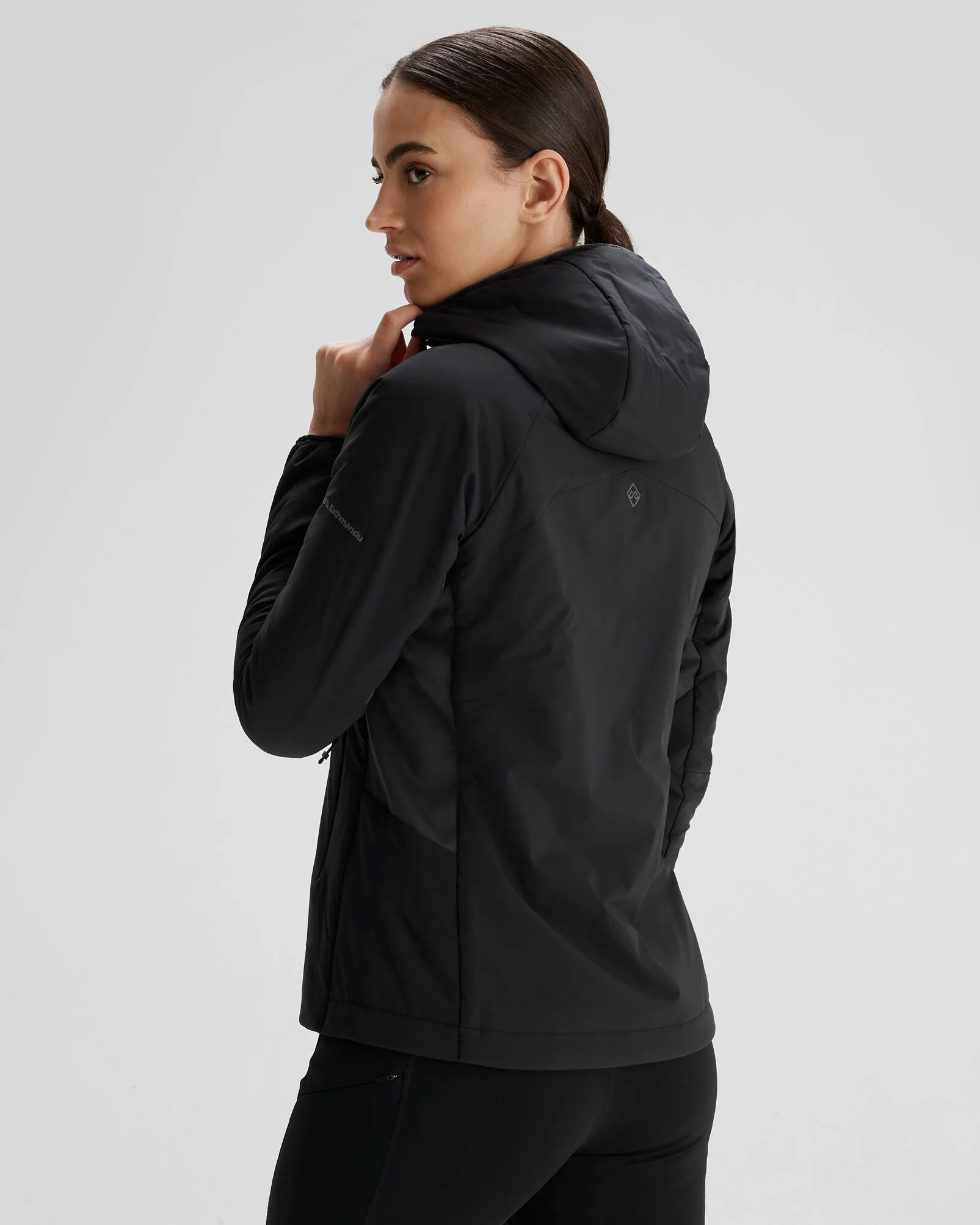Women's Seeker PrimaLoft® Active Hooded Jacket - Black Stingray - Image 4