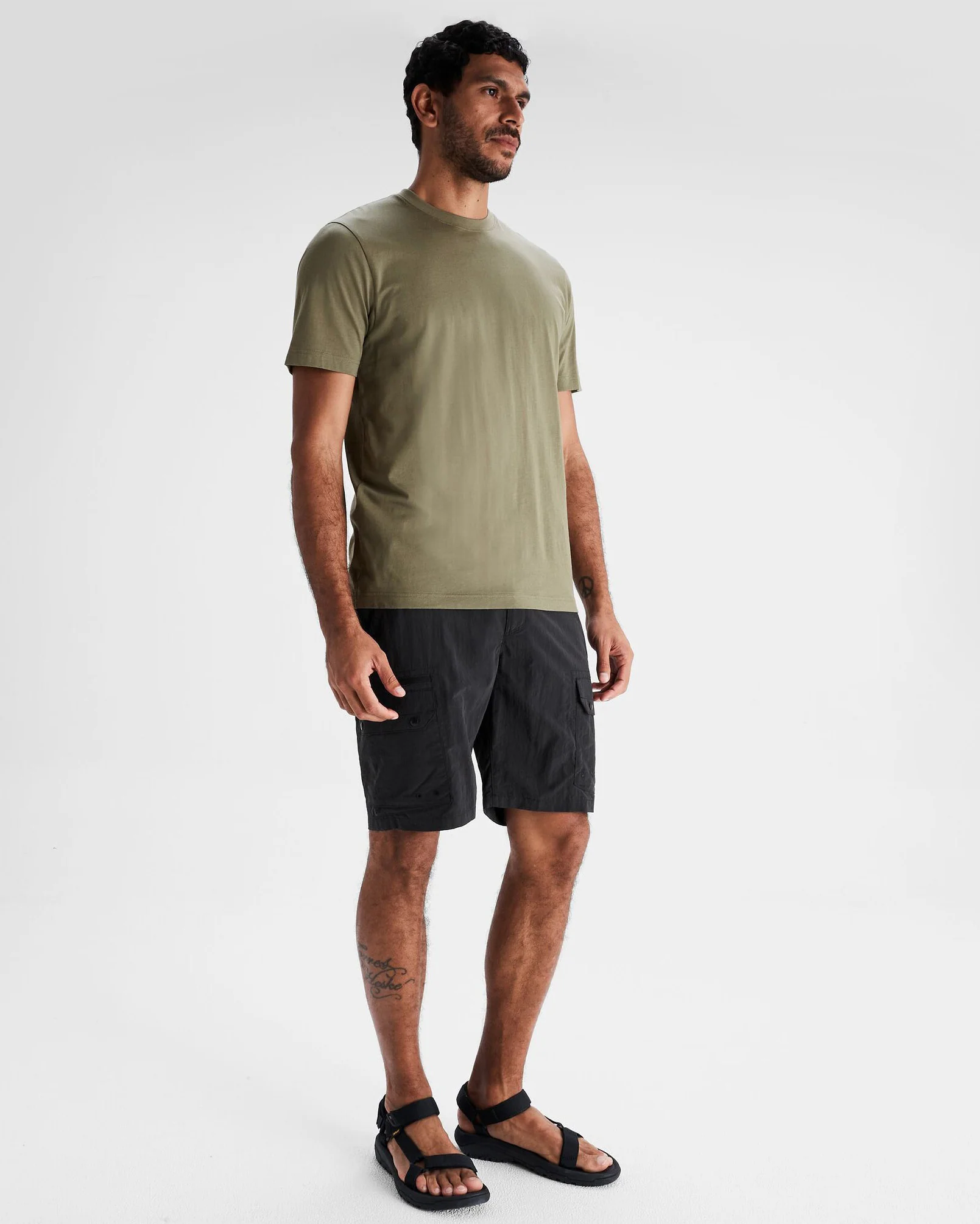 Men's Solid Organic Cotton T-shirt - Beech - Image 2