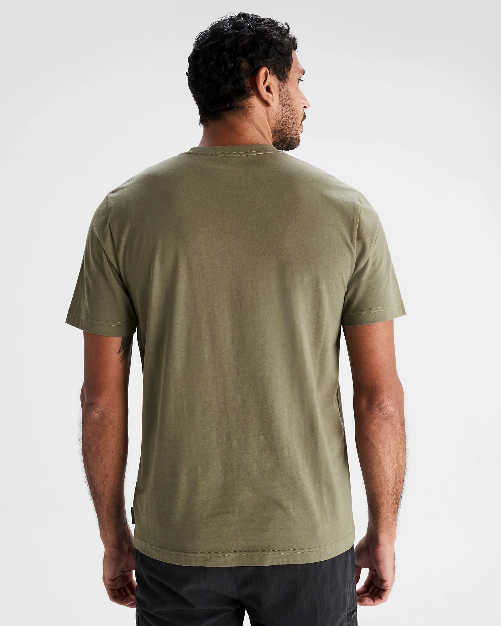 Men's Solid Organic Cotton T-shirt - Beech - Image 3