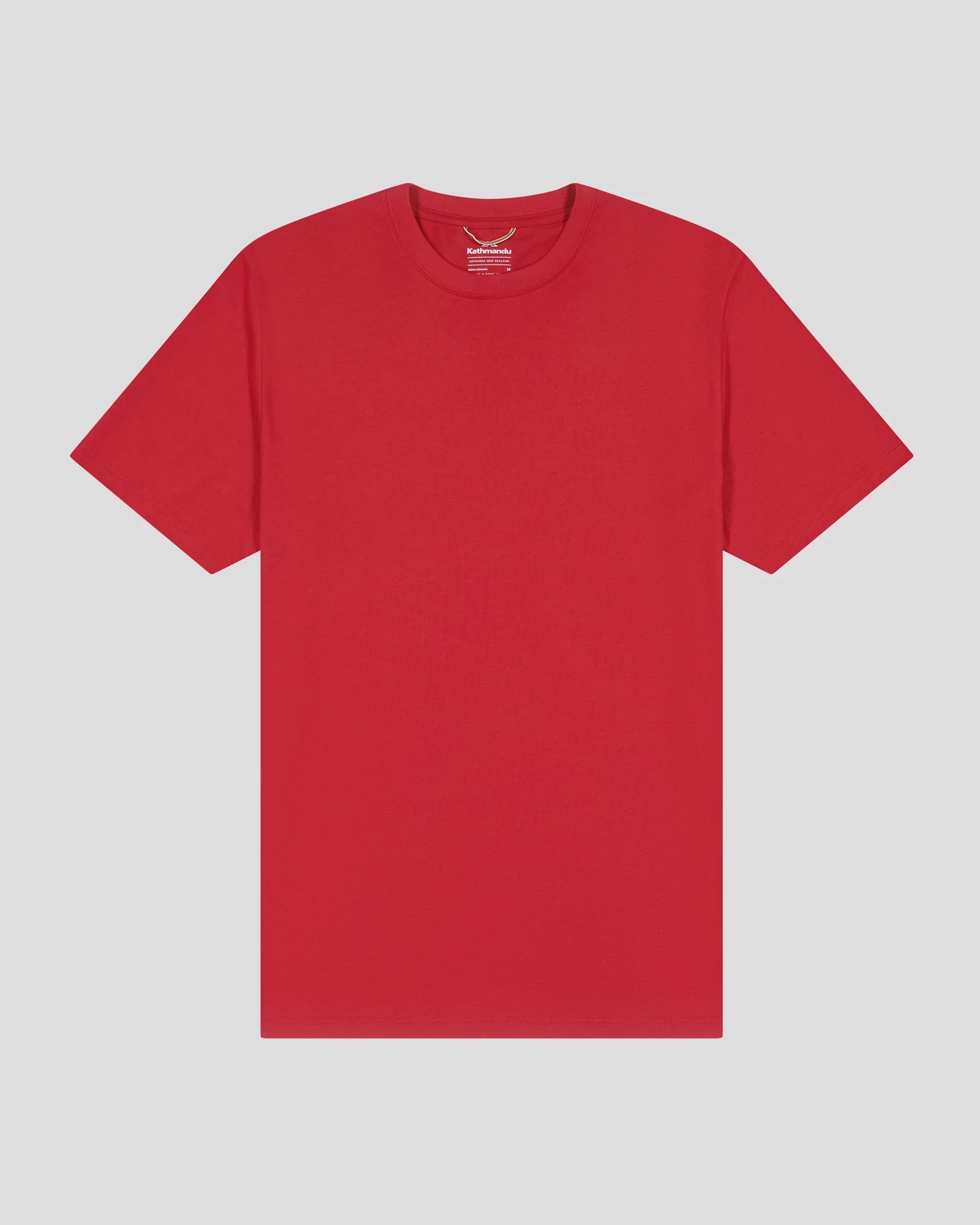 Men's Solid Organic Cotton T-shirt - Classic Red - Image 4