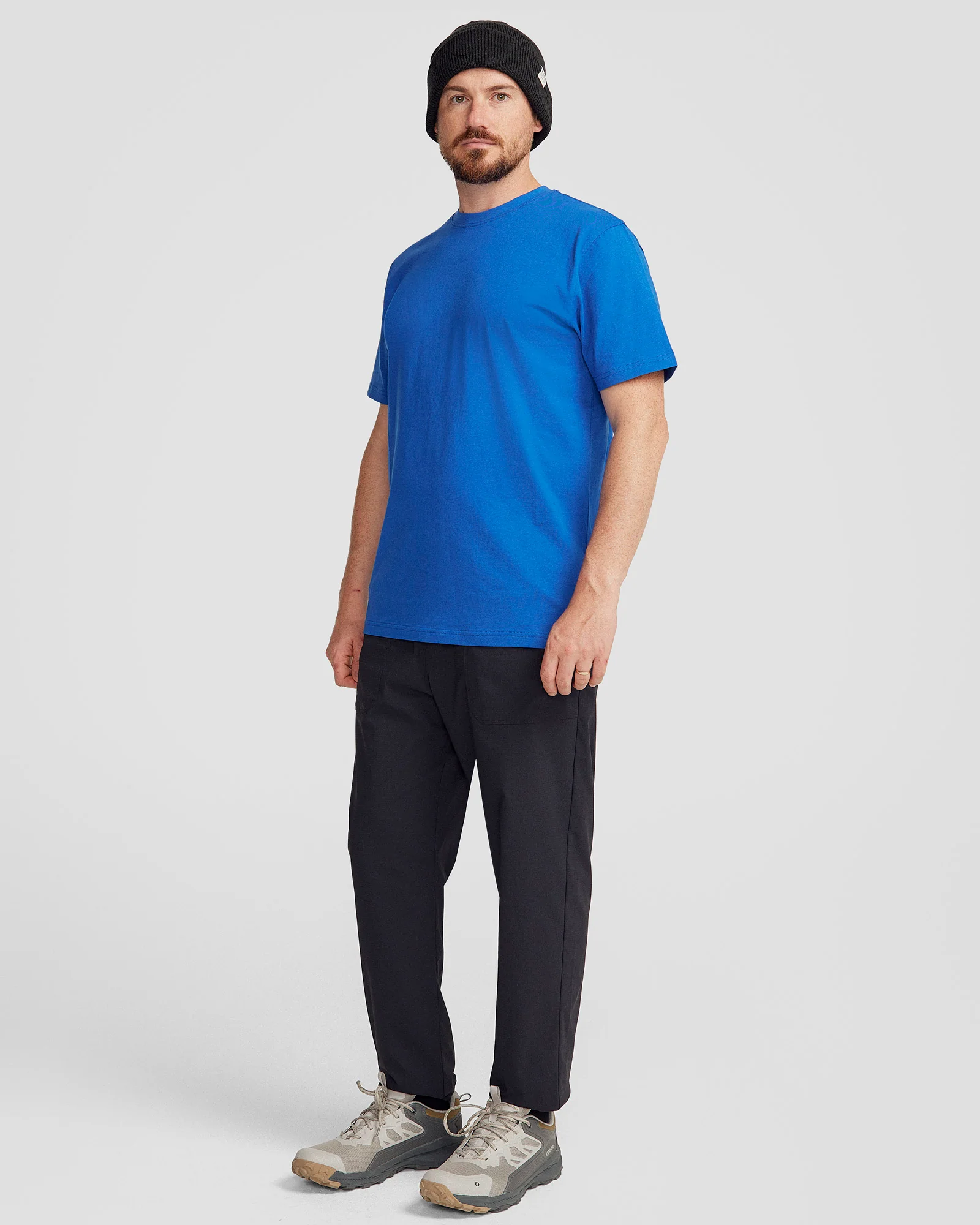 Men's Solid Organic Cotton T-shirt - Peak Blue - Image 2