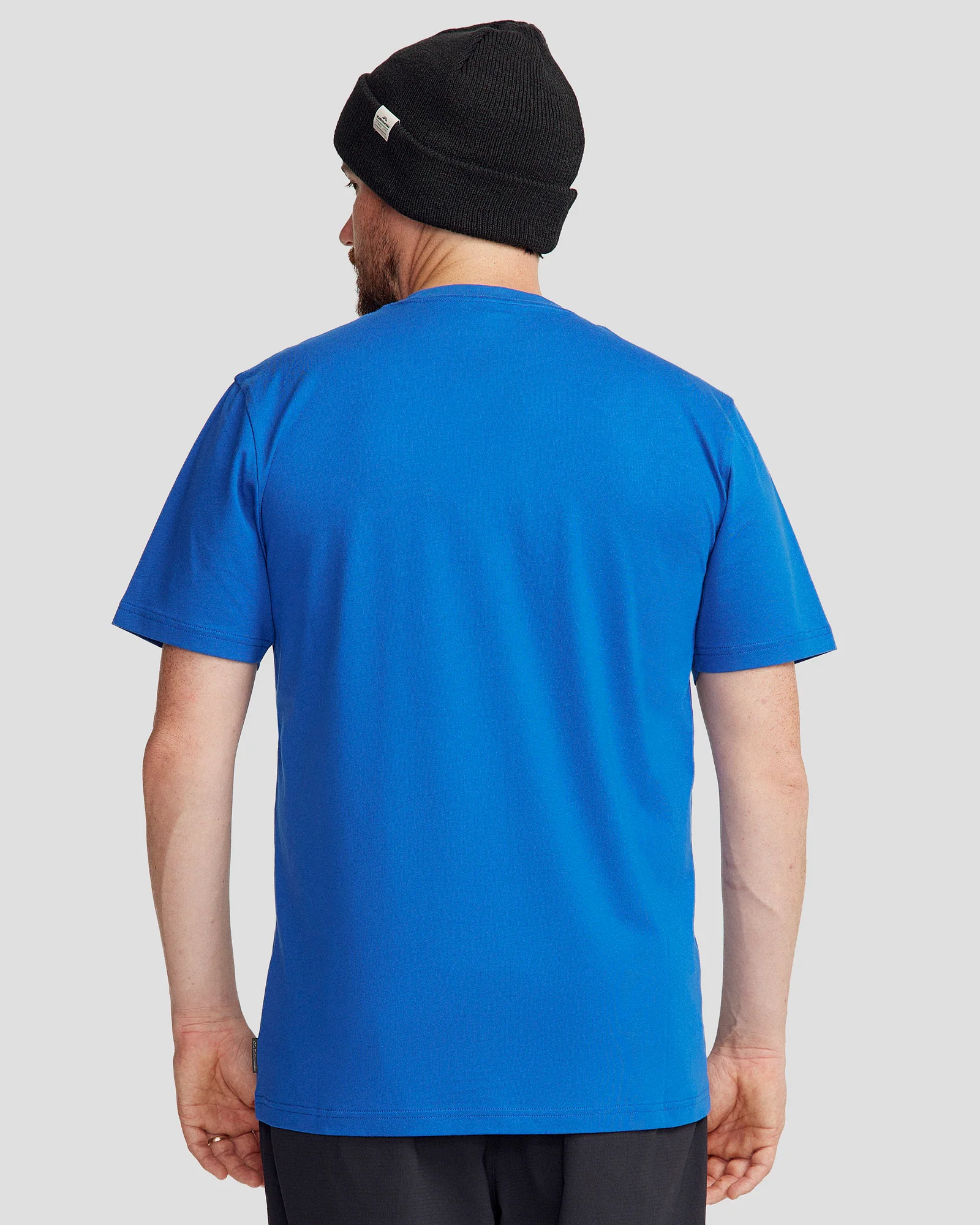 Men's Solid Organic Cotton T-shirt - Peak Blue - Image 3