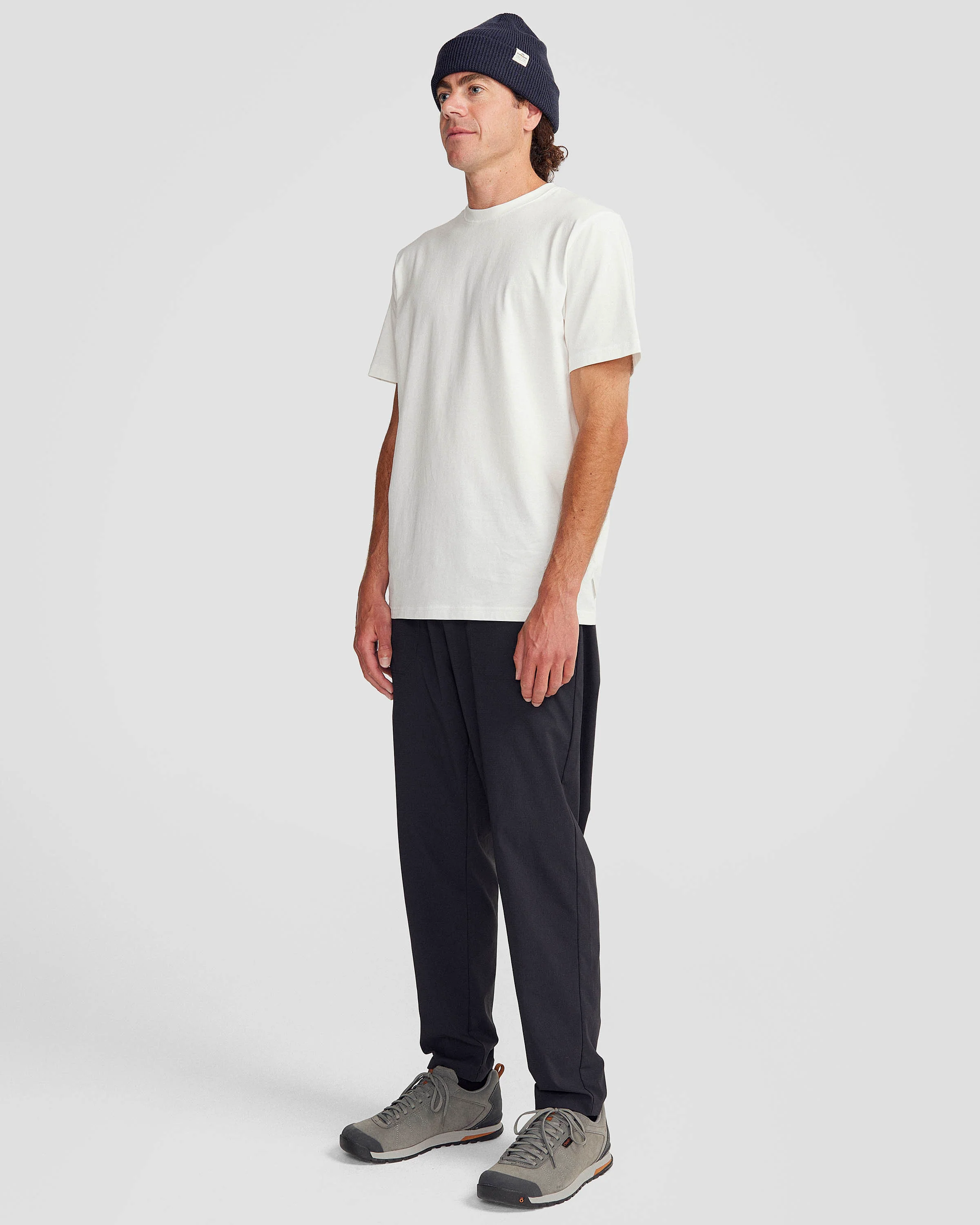 Men's Solid Organic Cotton T-shirt - White - Image 2