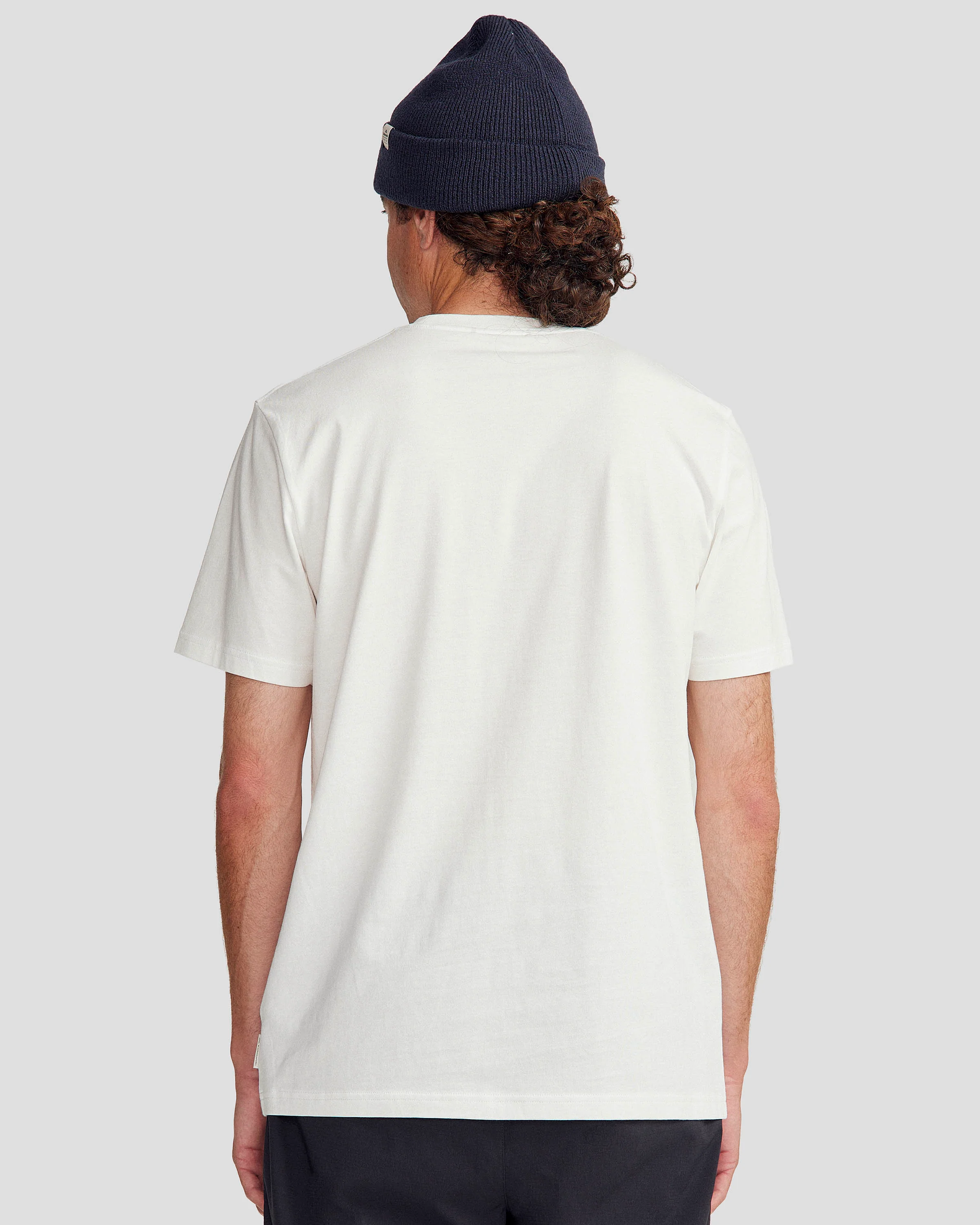 Men's Solid Organic Cotton T-shirt - White - Image 3
