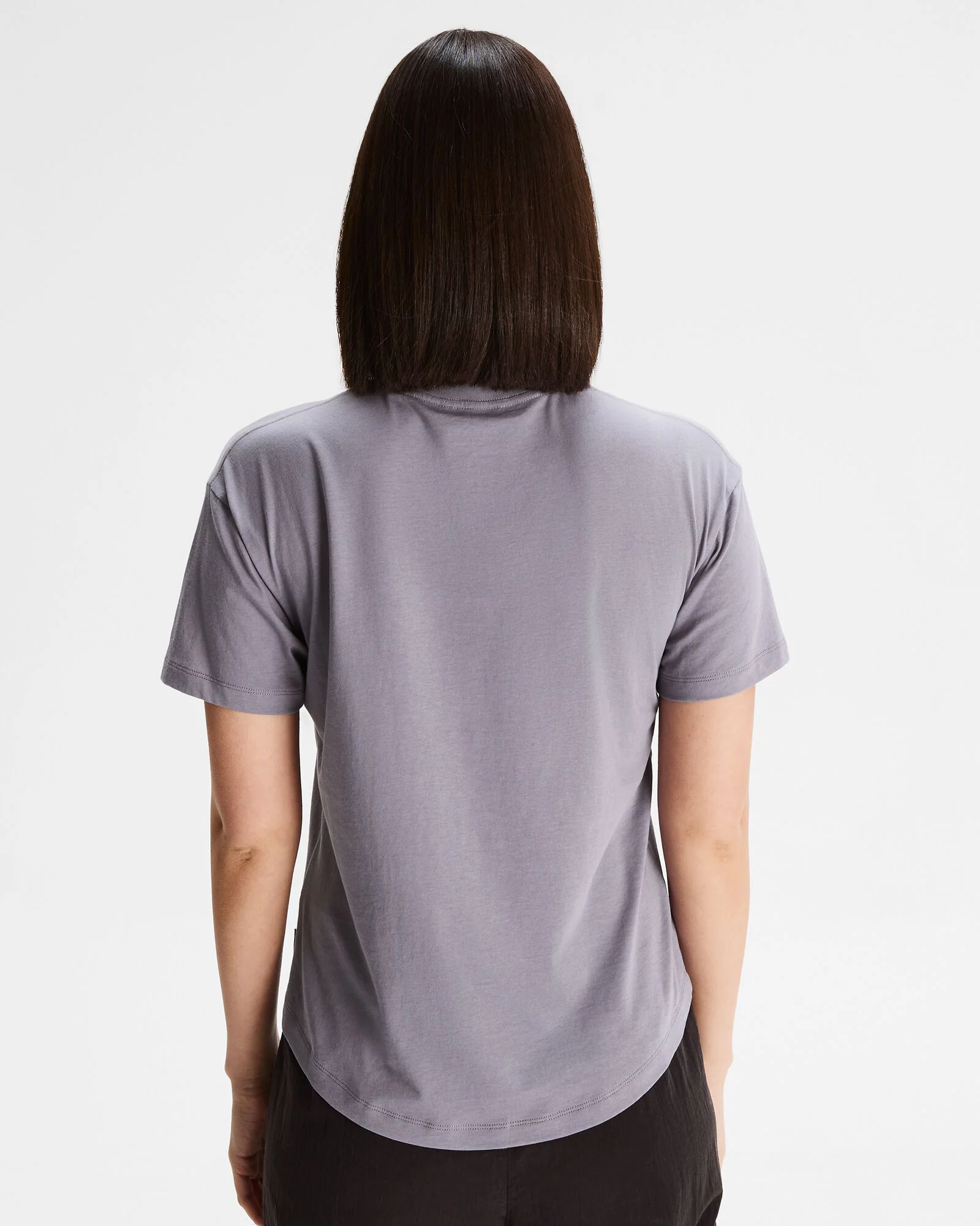 Women's Solid Organic Cotton T-Shirt - Dark Haze - Image 3