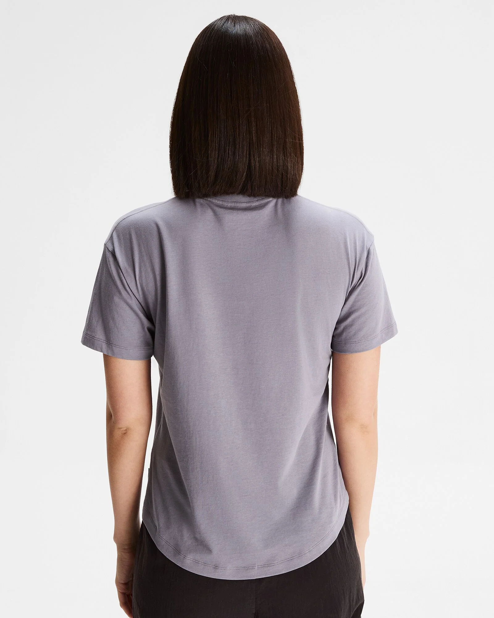 Women's Solid Organic Cotton T-Shirt - Dark Haze - Image 6