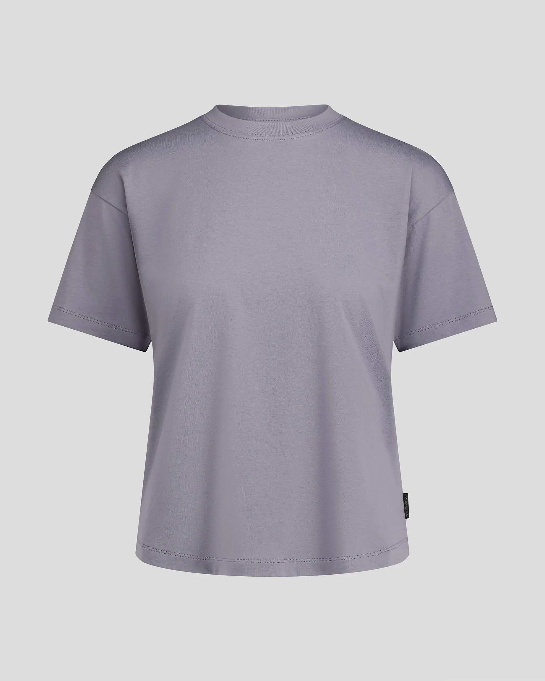 Women's Solid Organic Cotton T-Shirt - Dark Haze - Image 8
