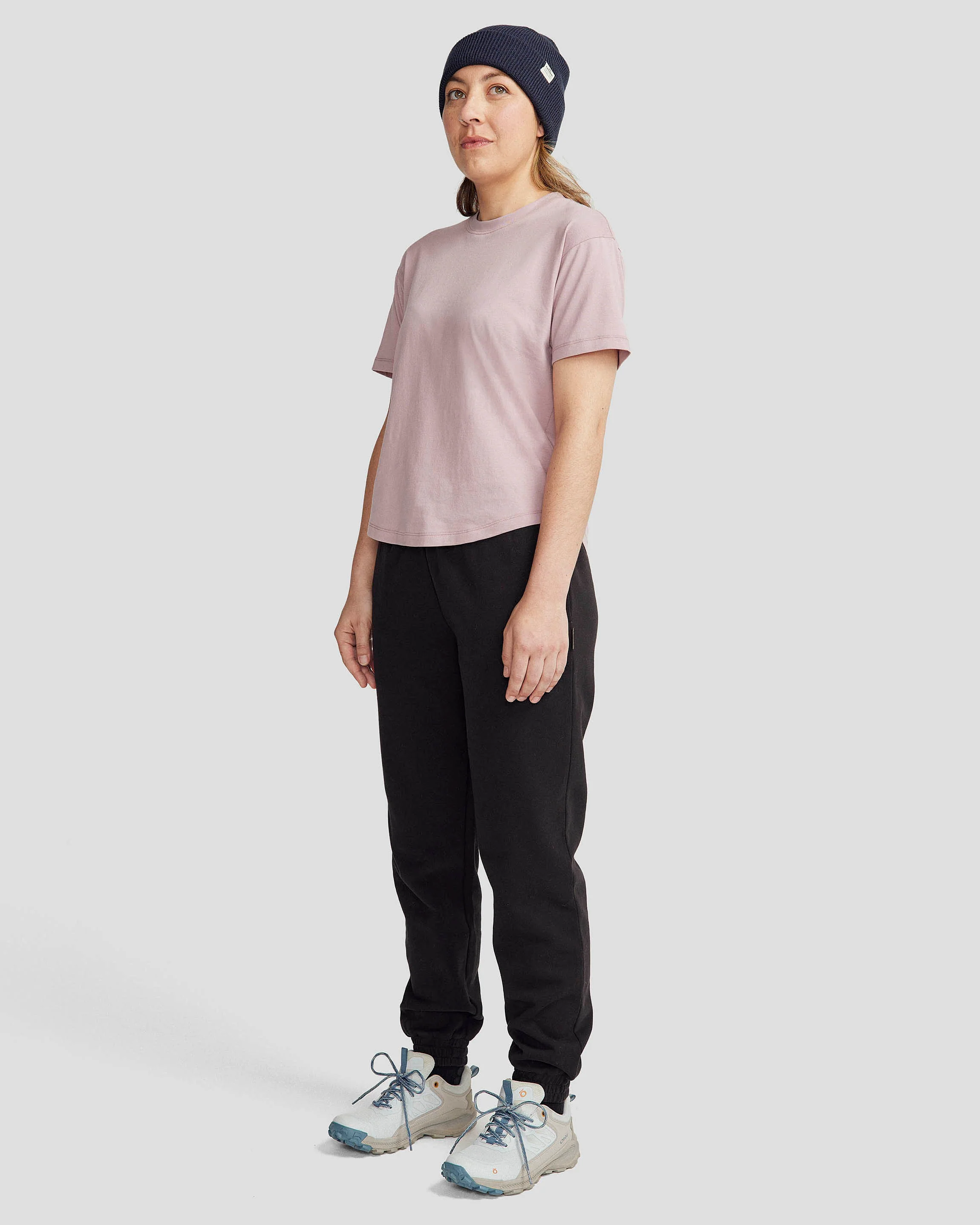 Women's Solid Organic Cotton T-Shirt - Light Thistle - Image 2